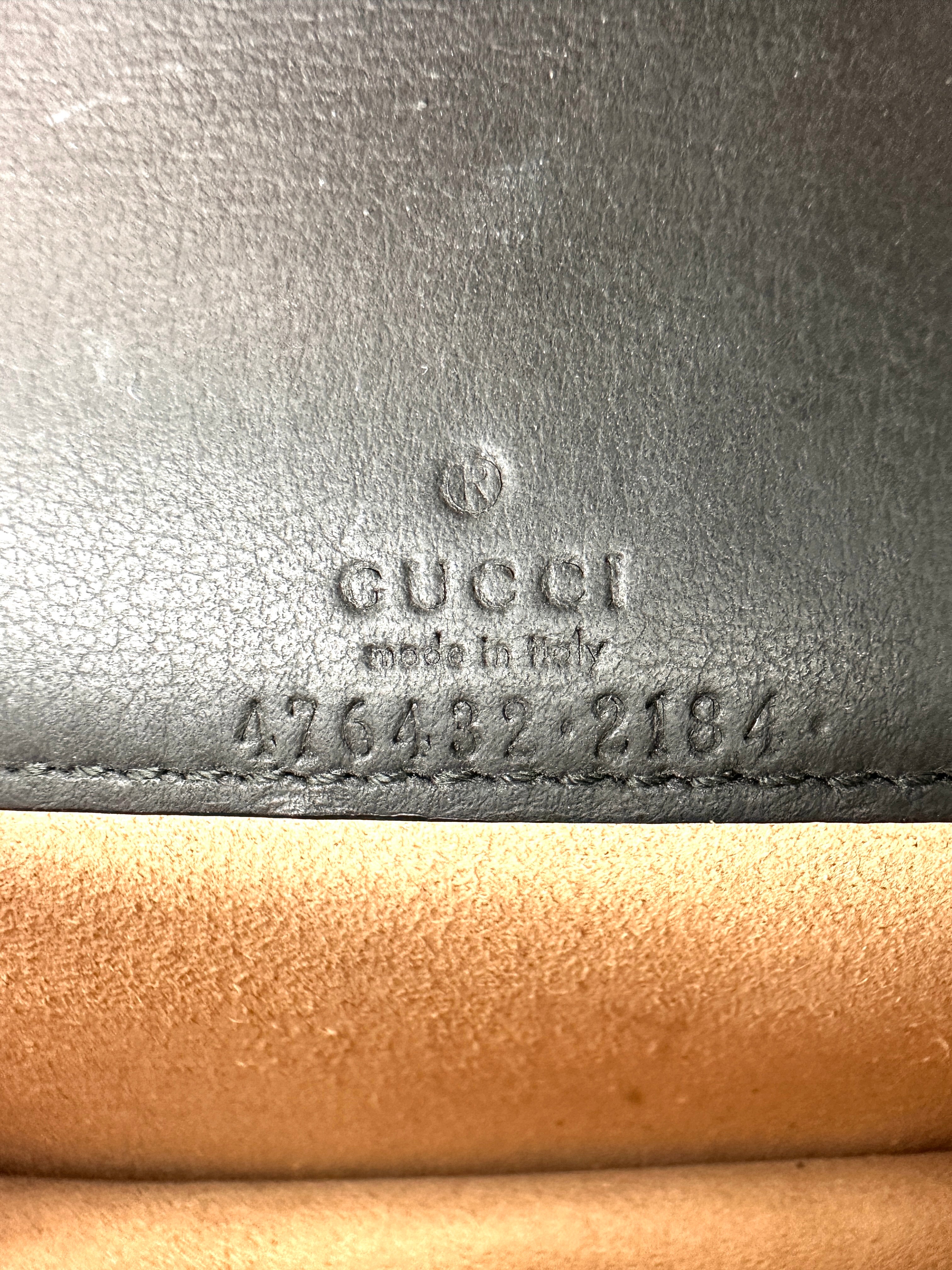 Gucci Dionysus Black Velvet Shoulder Bag GG1224