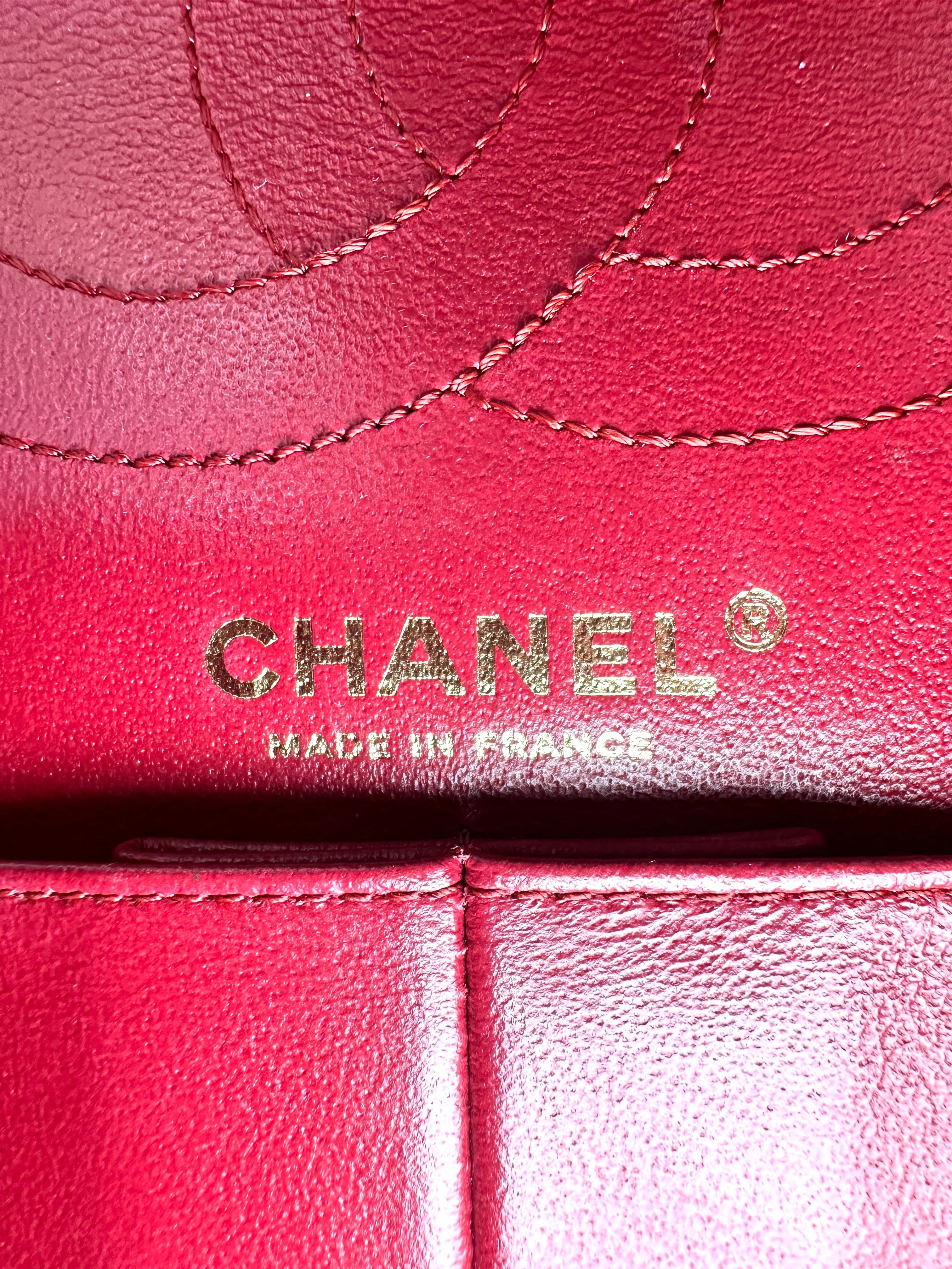 Chanel 2.55 Reissue Navy Chevron Quilted Calfskin Small Size Flap Bag(23***99) IRIS237