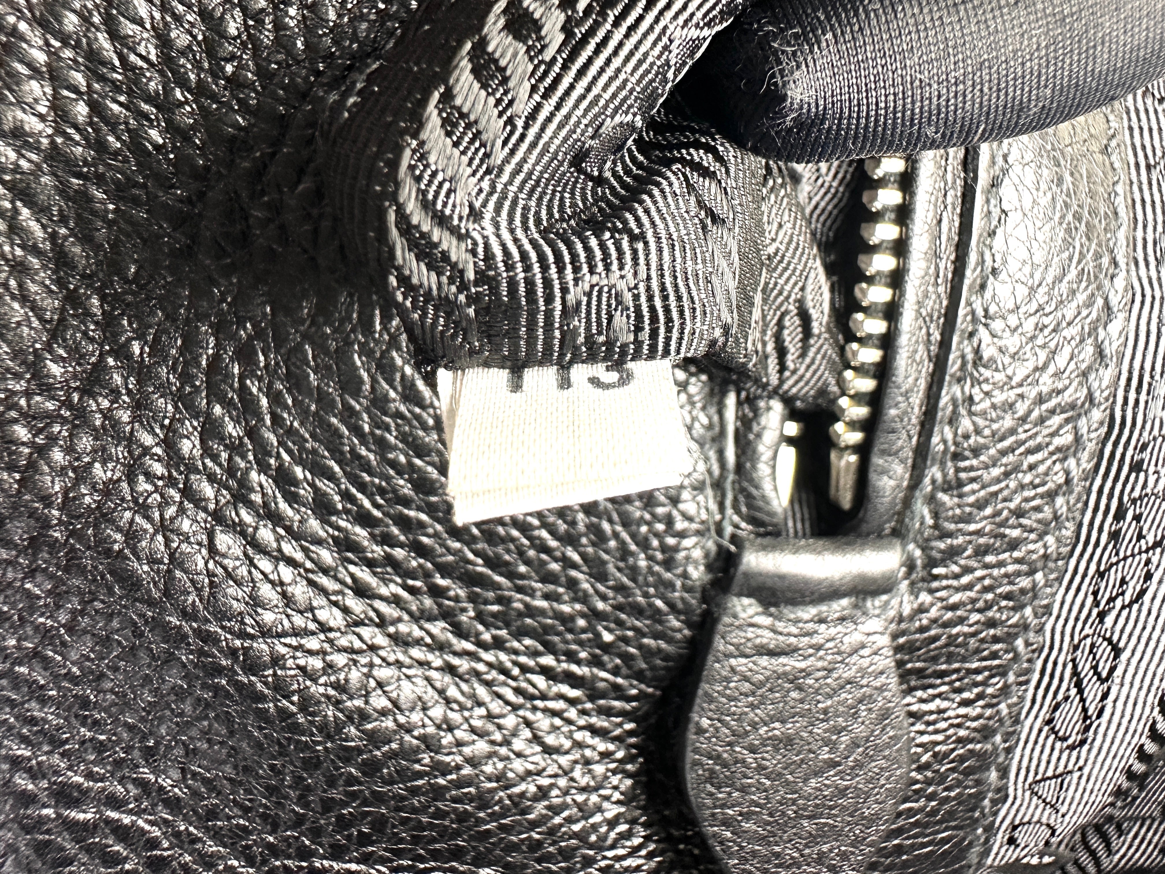 Prada Glace Calf Black Leather Handle Bag PR443
