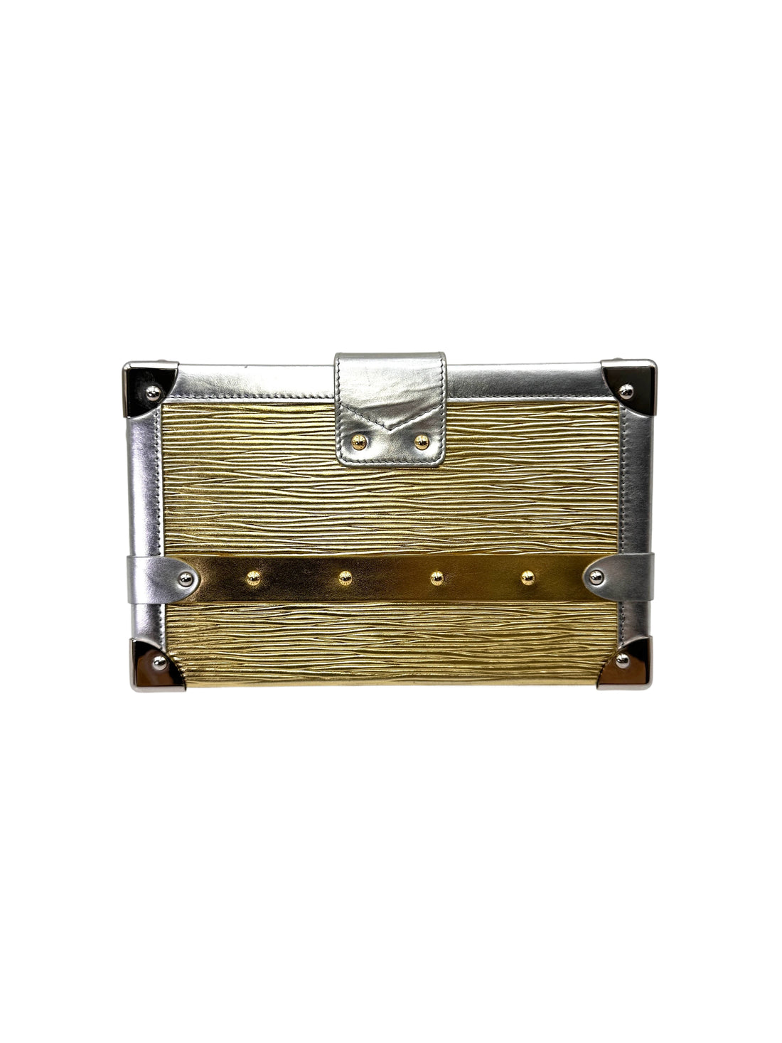 Louis Vuitton Petite Malle Gold/Silver Shoulder Bag LV2950