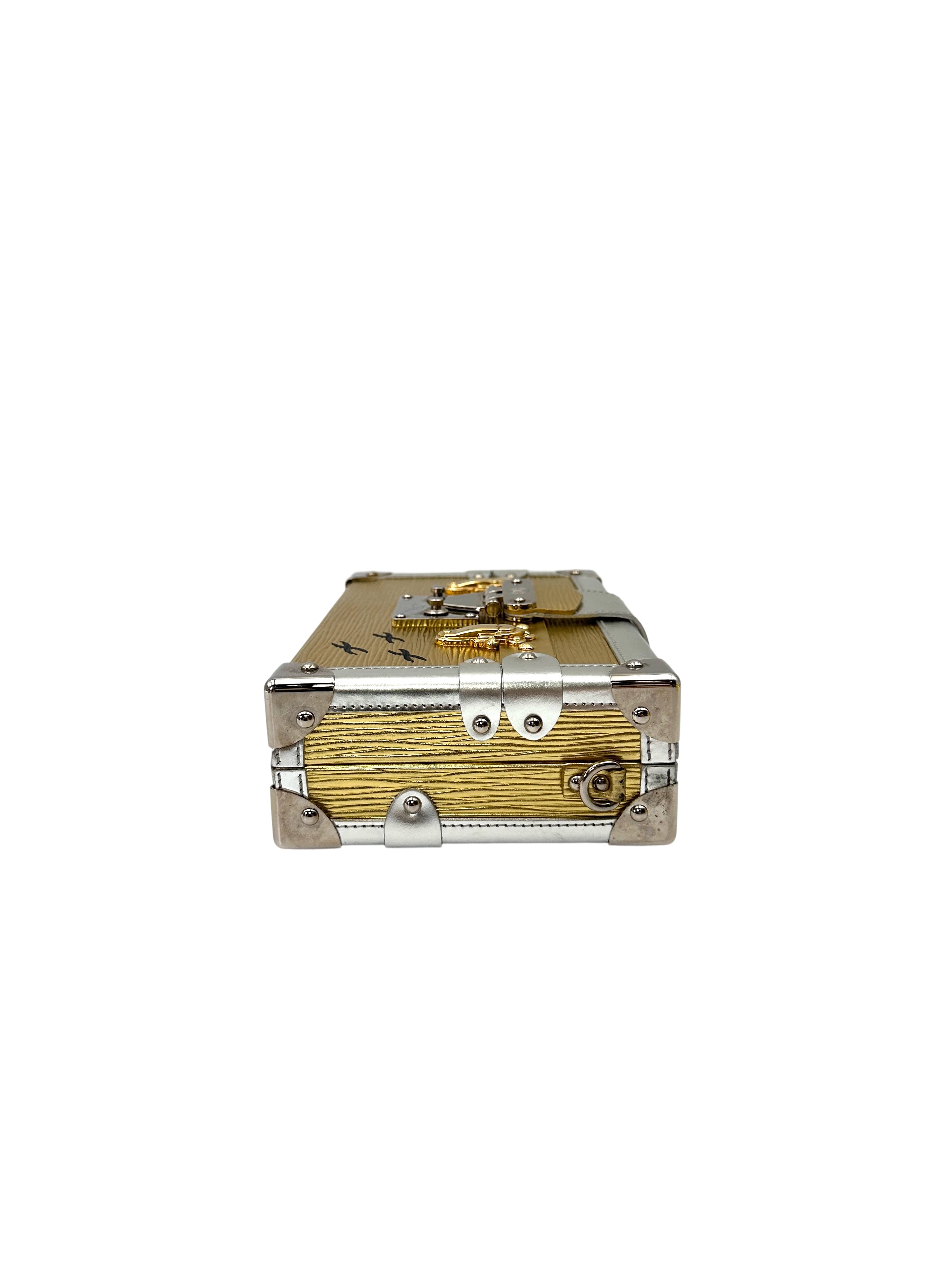 Louis Vuitton Petite Malle Gold/Silver Shoulder Bag LV2950