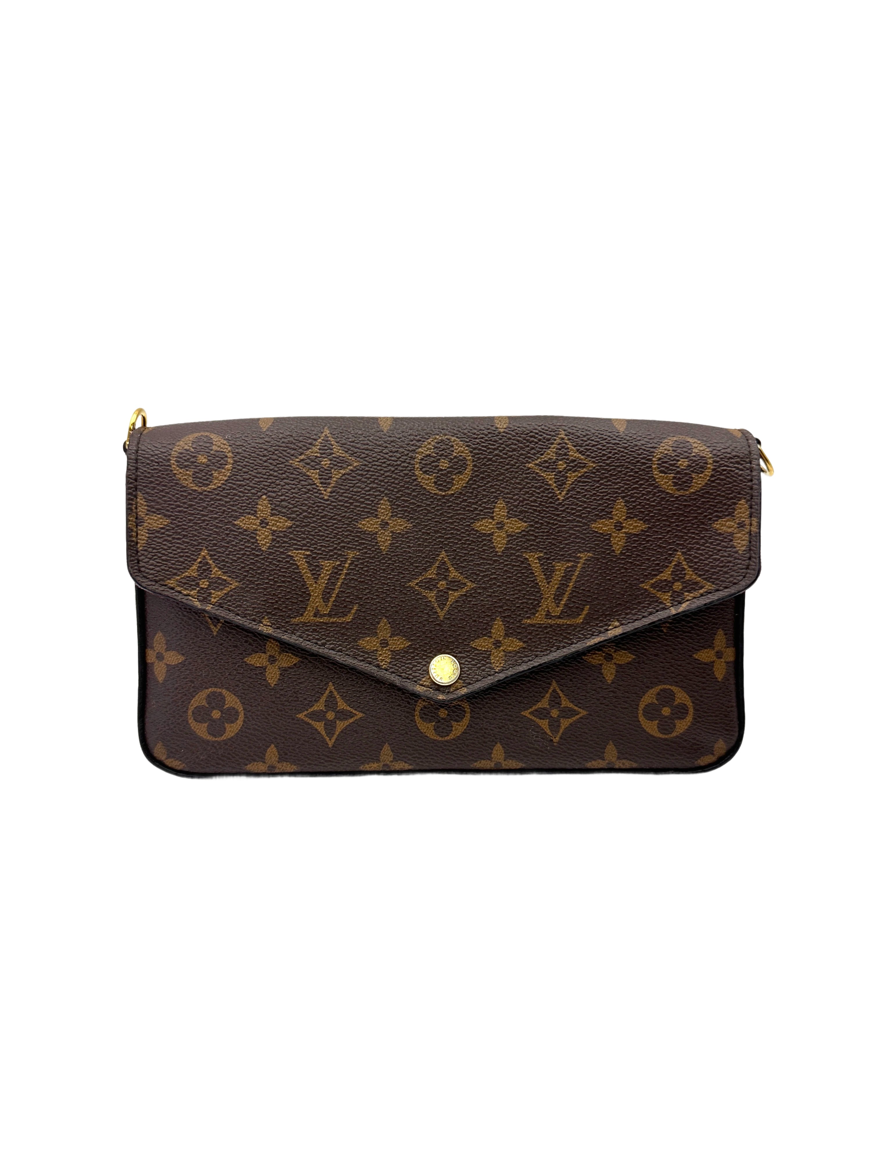 Louis Vuitton Brown Monogram Canvas Pochette Felicie LV2949