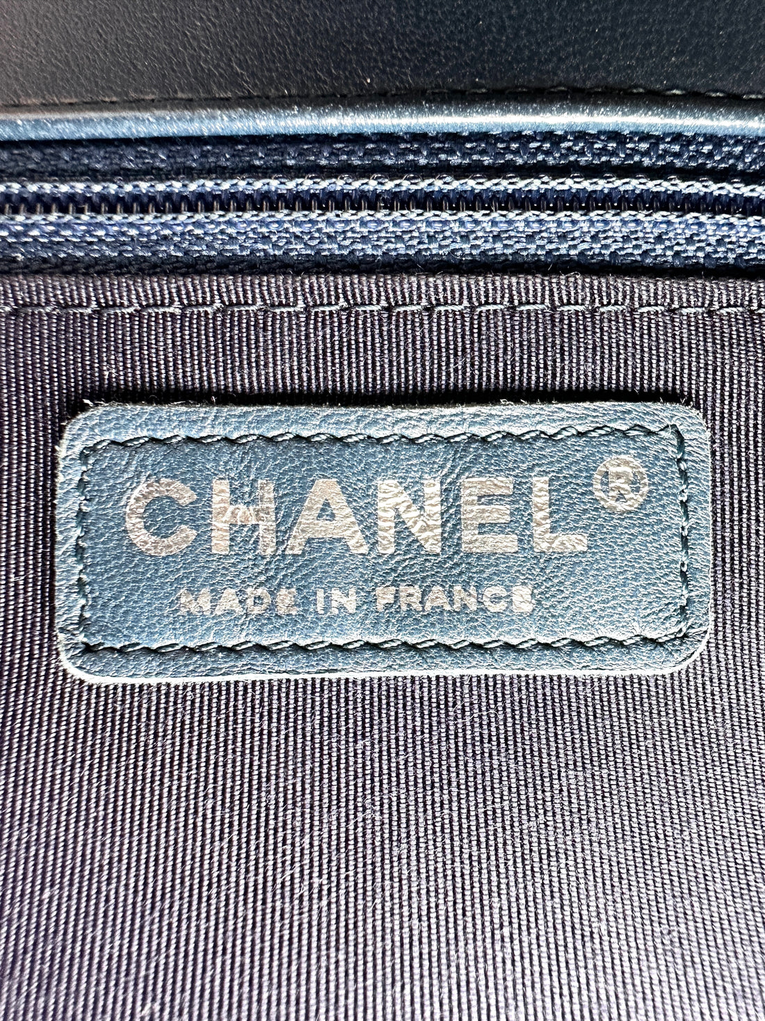 Chanel LeBoy Blue Smooth Leather Flap Bag With Silver Buckle(21***60) CC2110