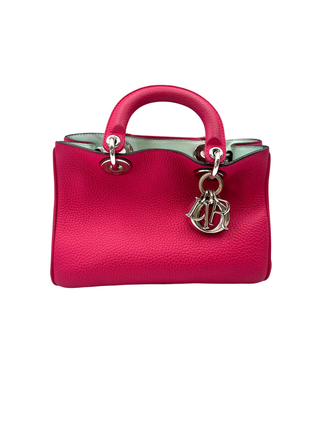 Christian Dior Diorissimo Pink Leather Mini Top Handle Bag DR775