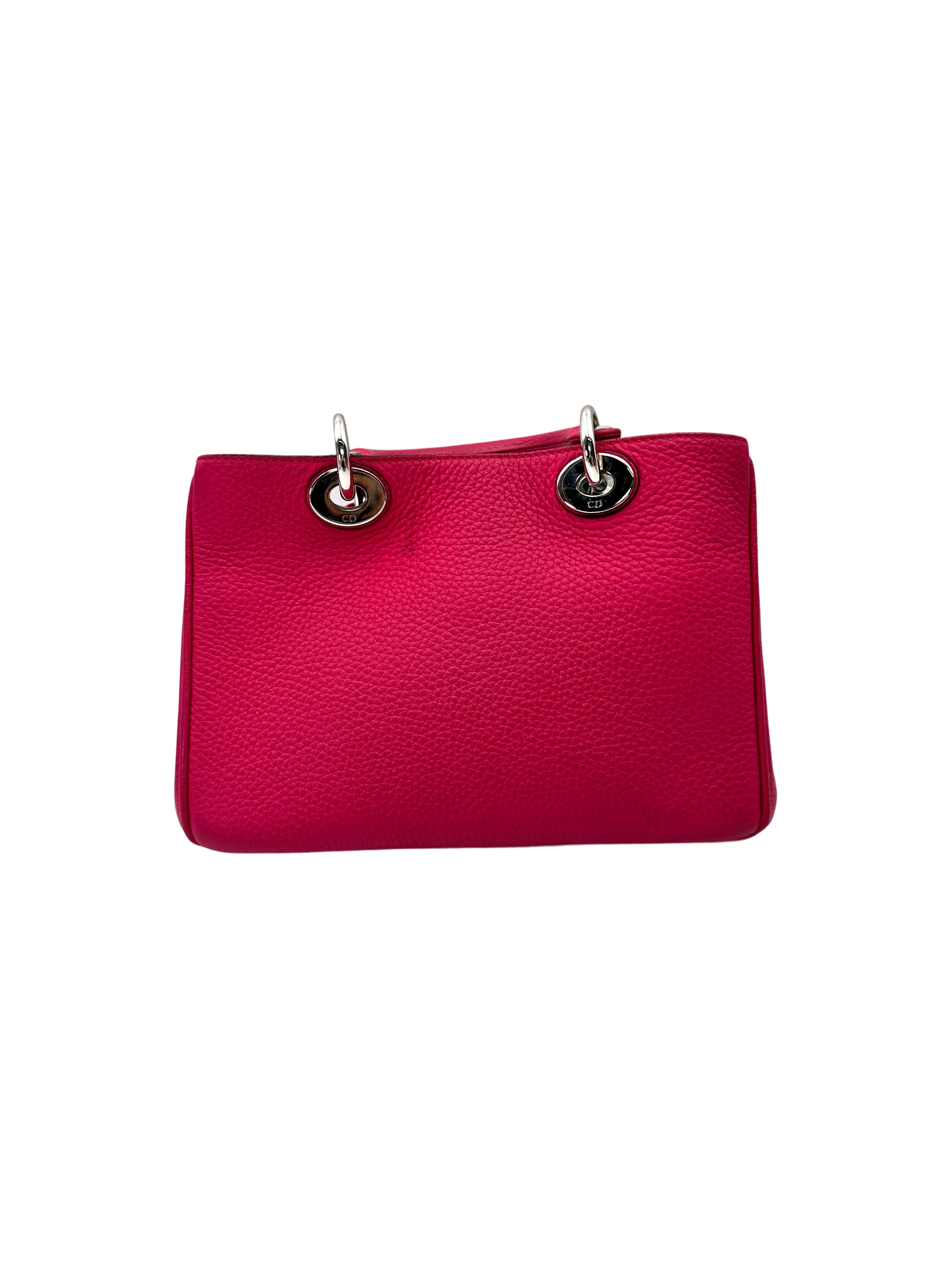Christian Dior Diorissimo Pink Leather Mini Top Handle Bag DR775