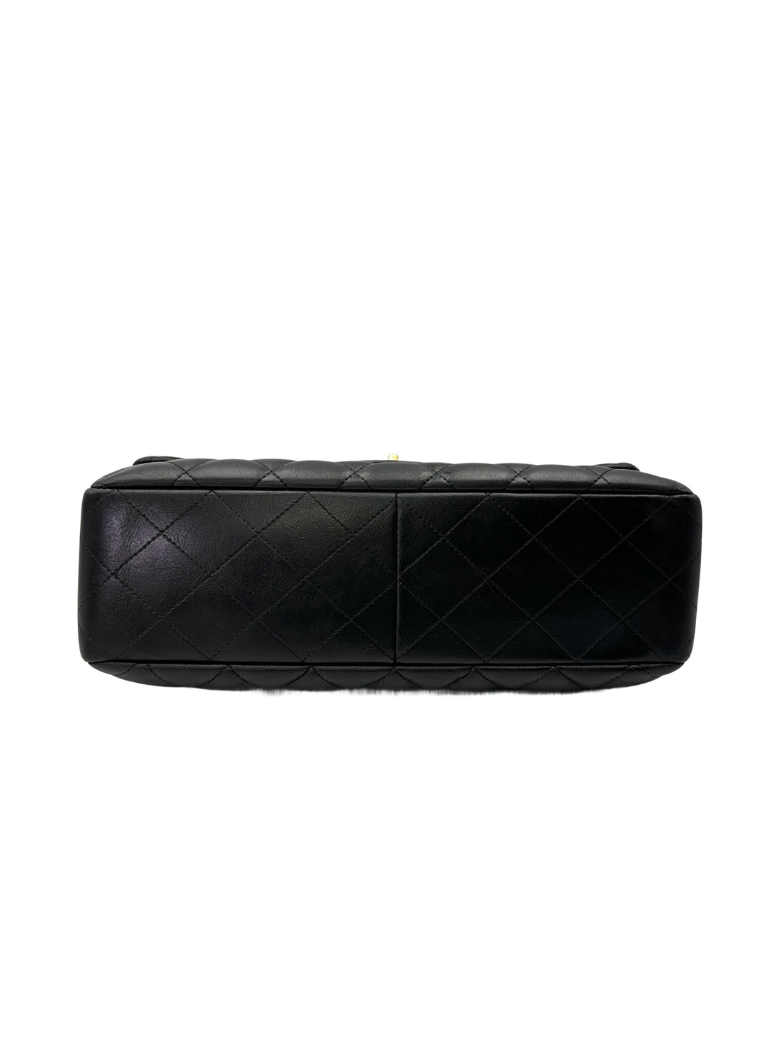 Chanel Classic Flap Black Quilted Lambskin Jumbo Shoulder Bag With Gold Buckle(14***22) CC2111