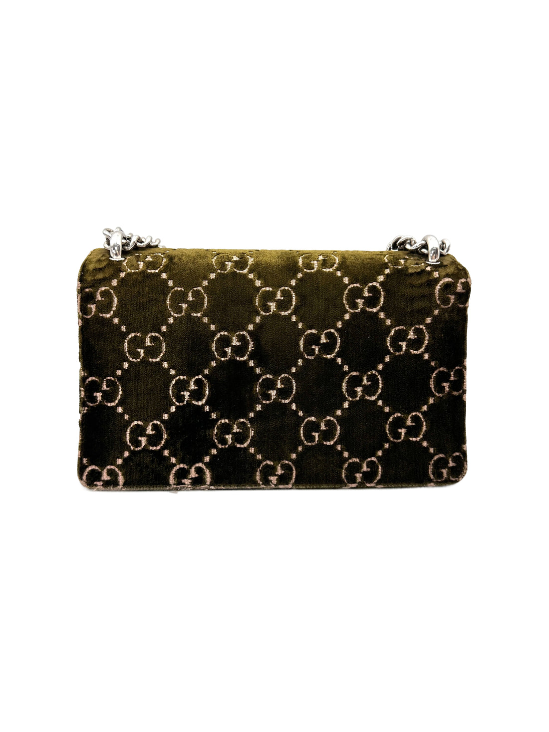 Gucci Dionysus Green Velvet Medium Size Shoulder Bag GG1232