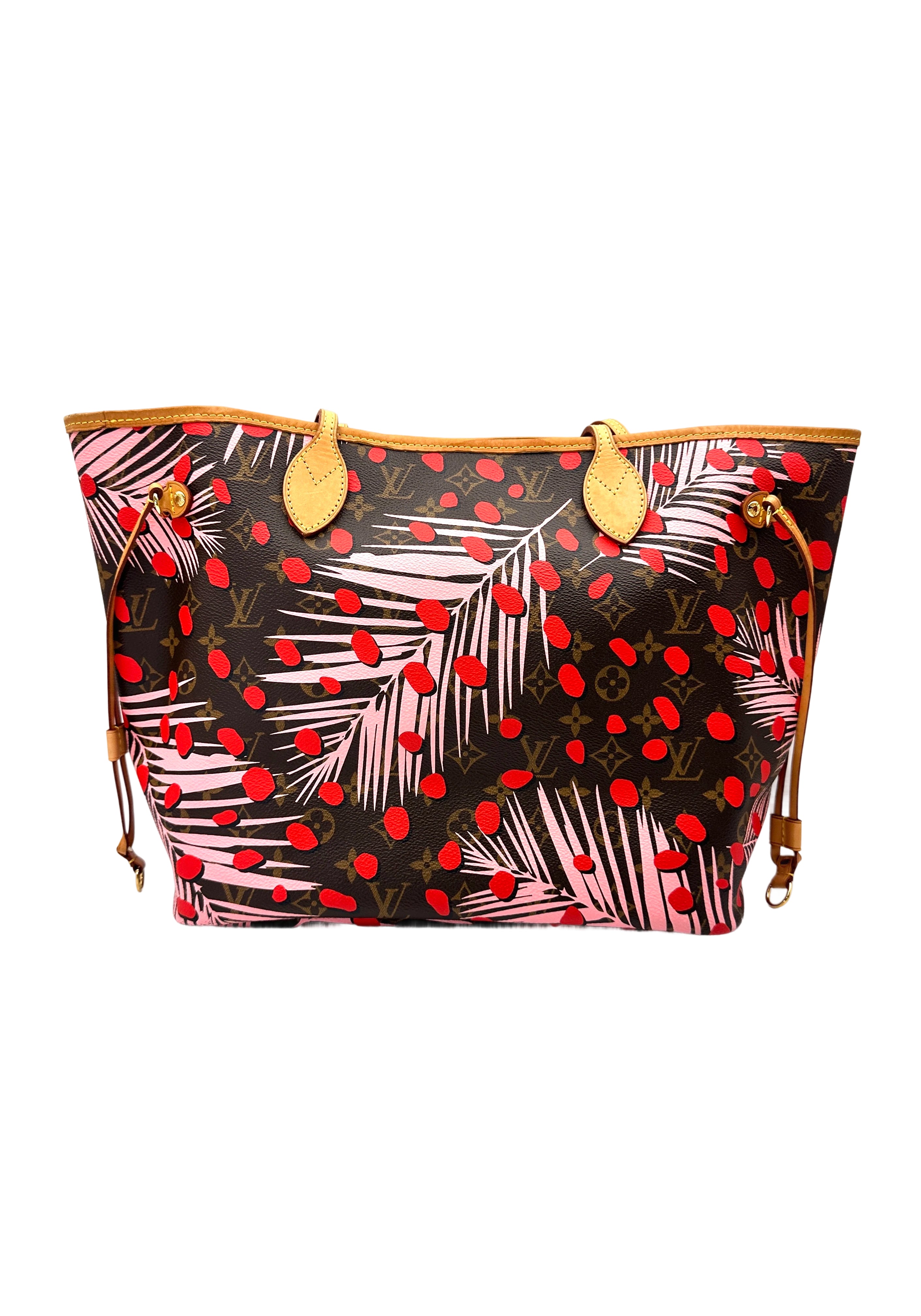 Louis Vuitton Neverfull MM Jungle Dots Monogram Canvas Handle Bag LV2953