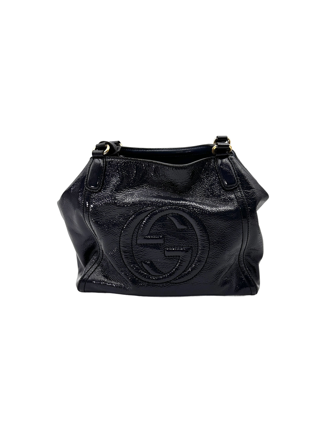 Gucci Soho Navy Leather Hobo Bag GG1235
