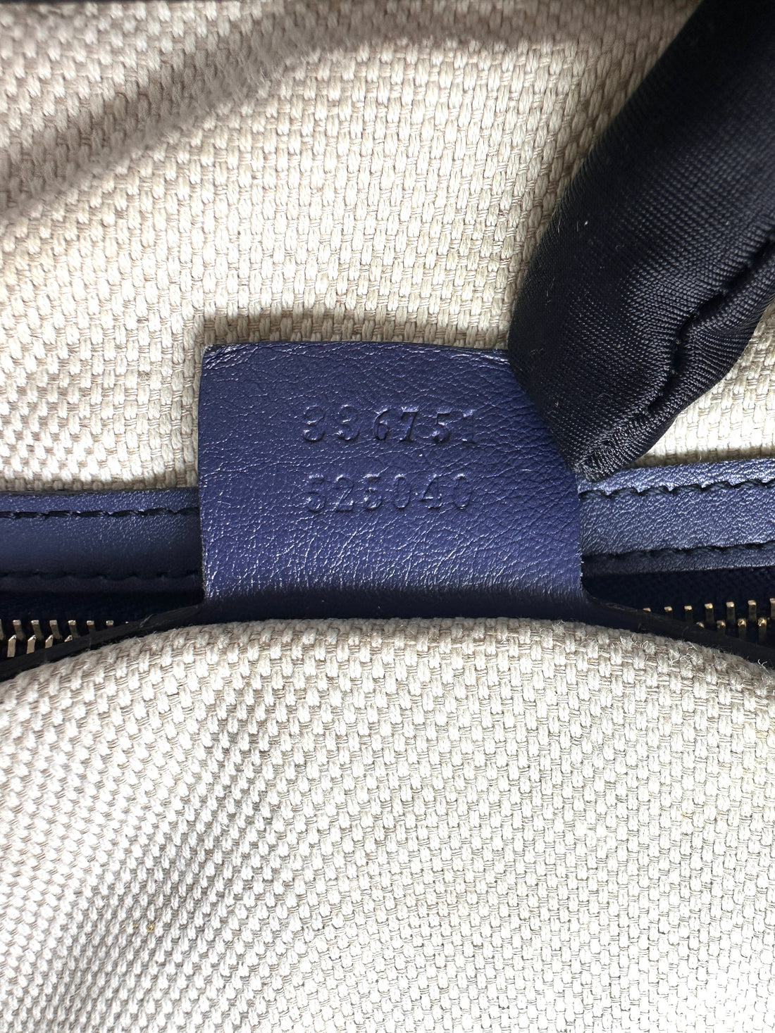 Gucci Soho Navy Leather Hobo Bag GG1235