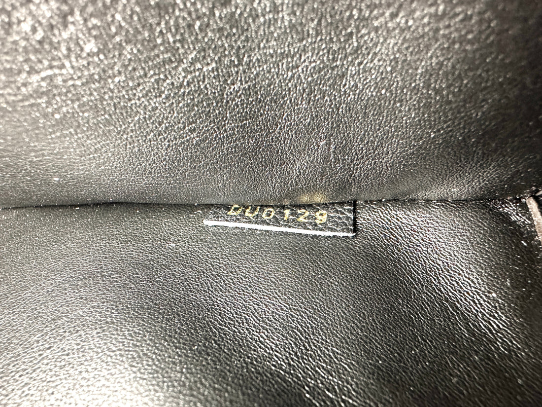 Louis Vuitton City Steamer Black Grained Leather Handle Bag LV2955
