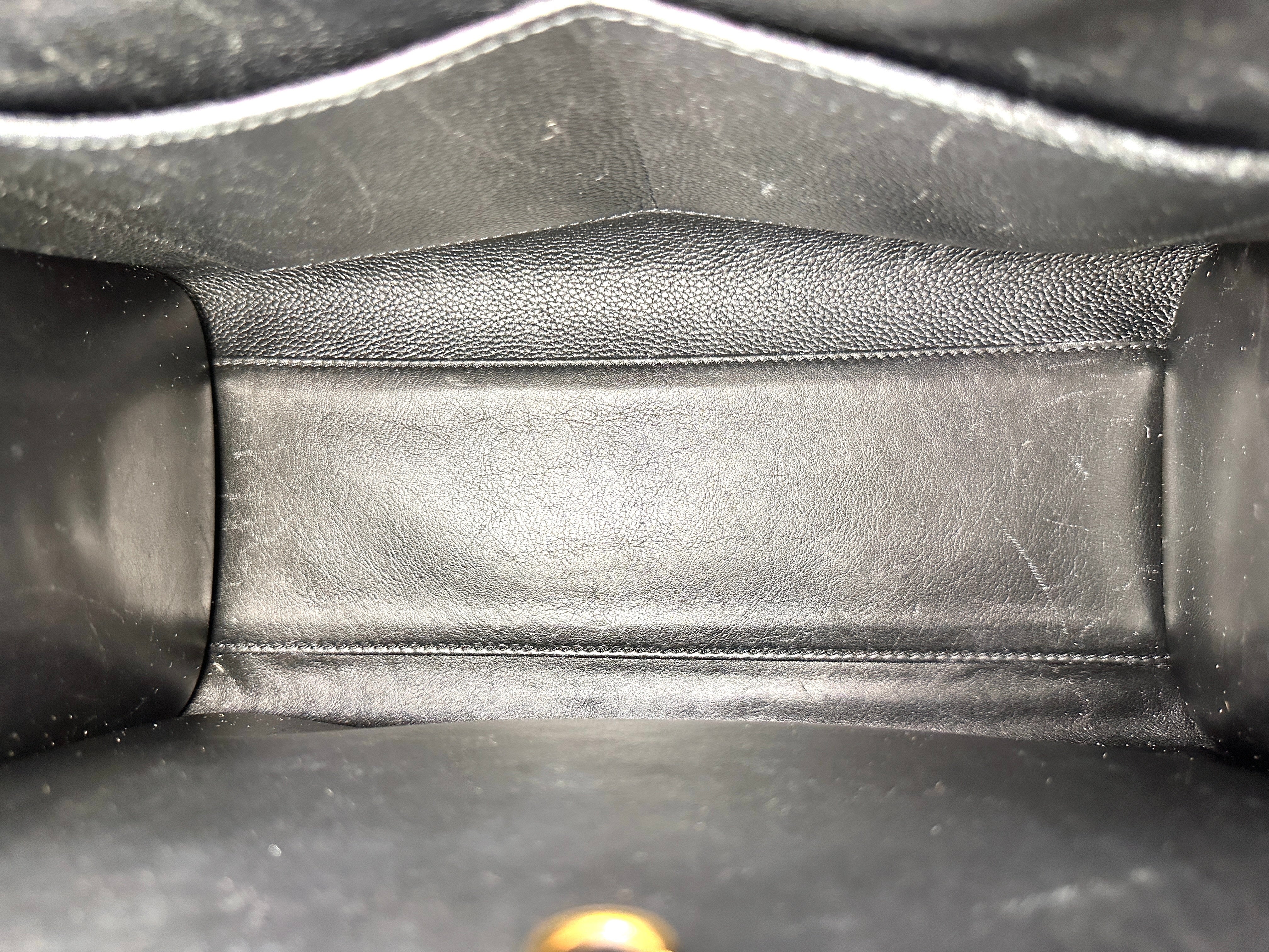 Louis Vuitton City Steamer Black Grained Leather Handle Bag LV2955