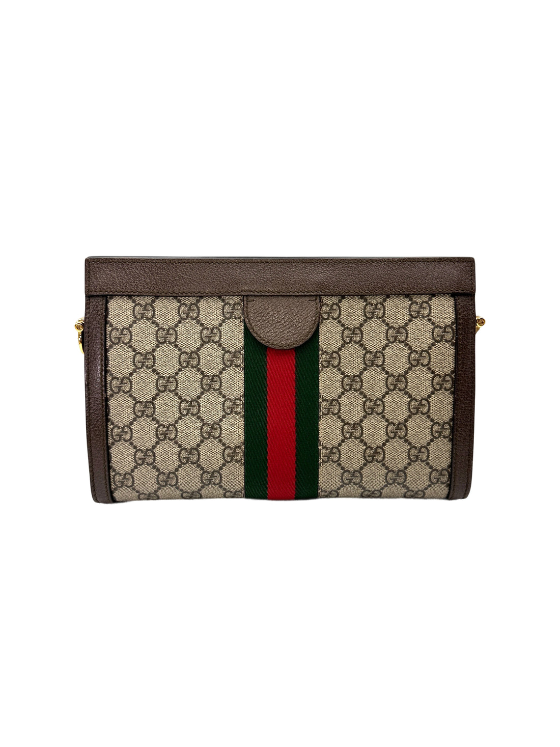 Gucci Ophidia GG Supreme Canvas Web Leather Chain Bag GG1242