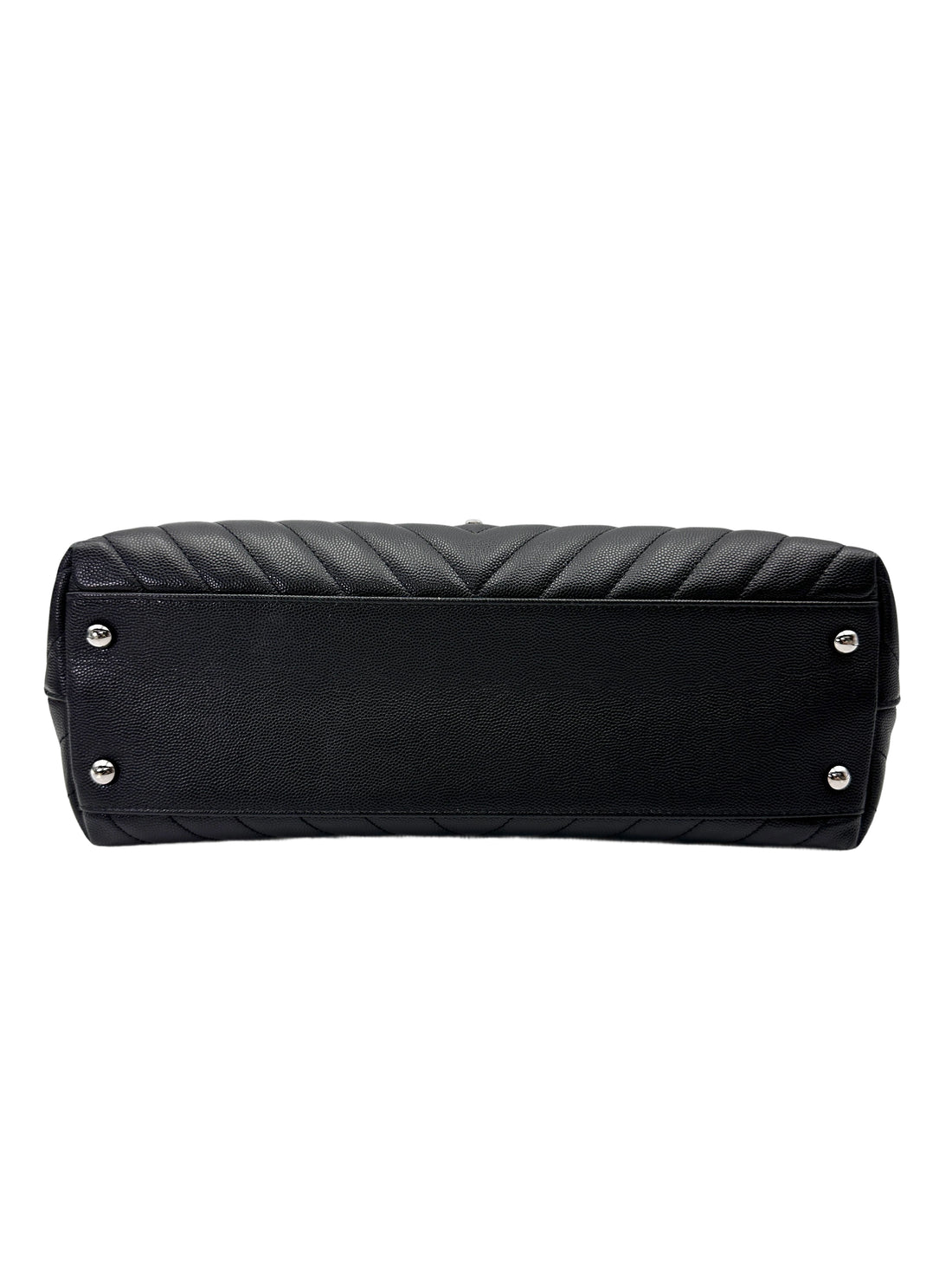 Chanel CoCo Handle Black Quilted Leather Large Size Shoulder Bag(28***03) CC2115