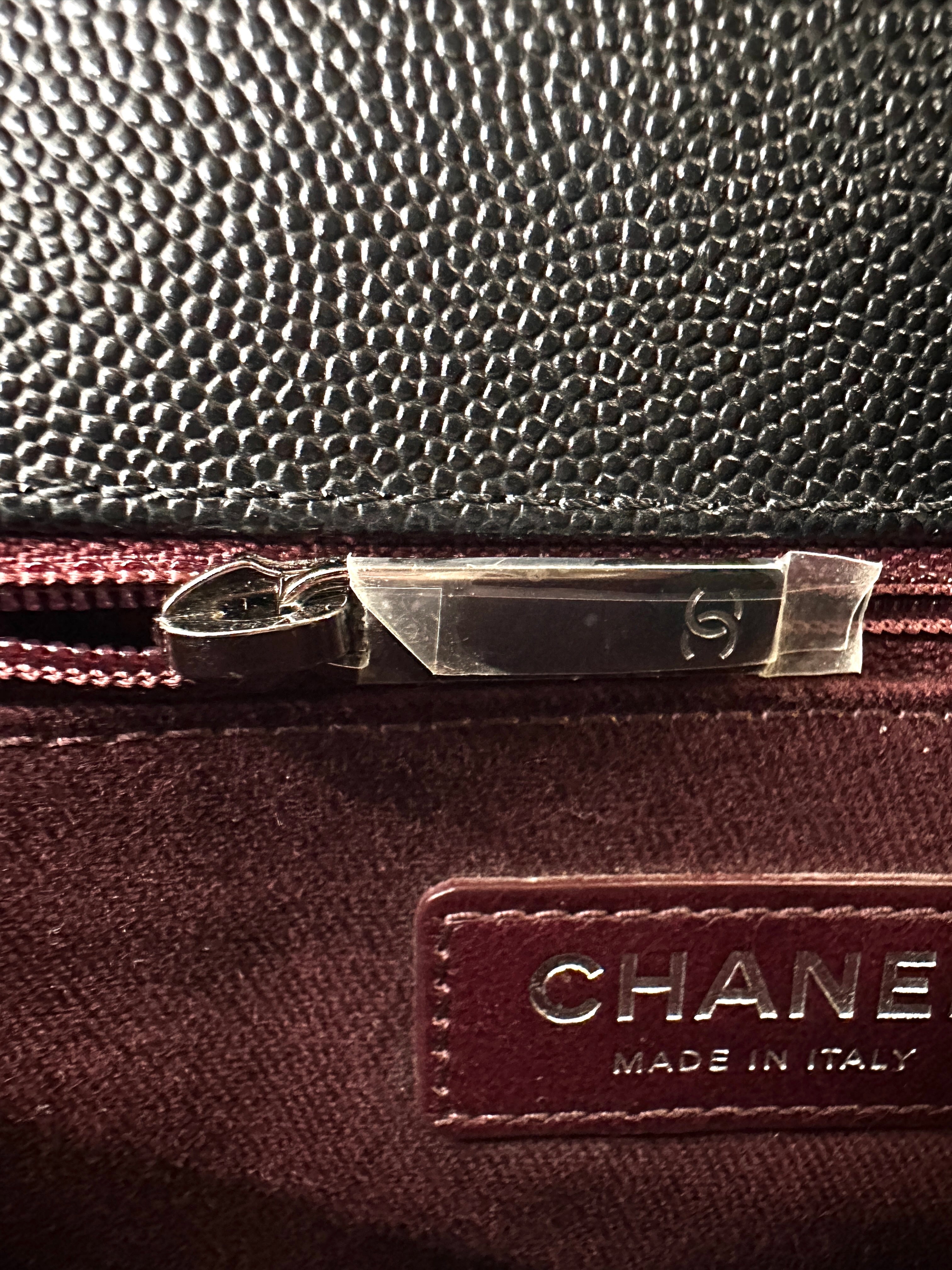 Chanel CoCo Handle Black Quilted Leather Large Size Shoulder Bag(28***03) CC2115