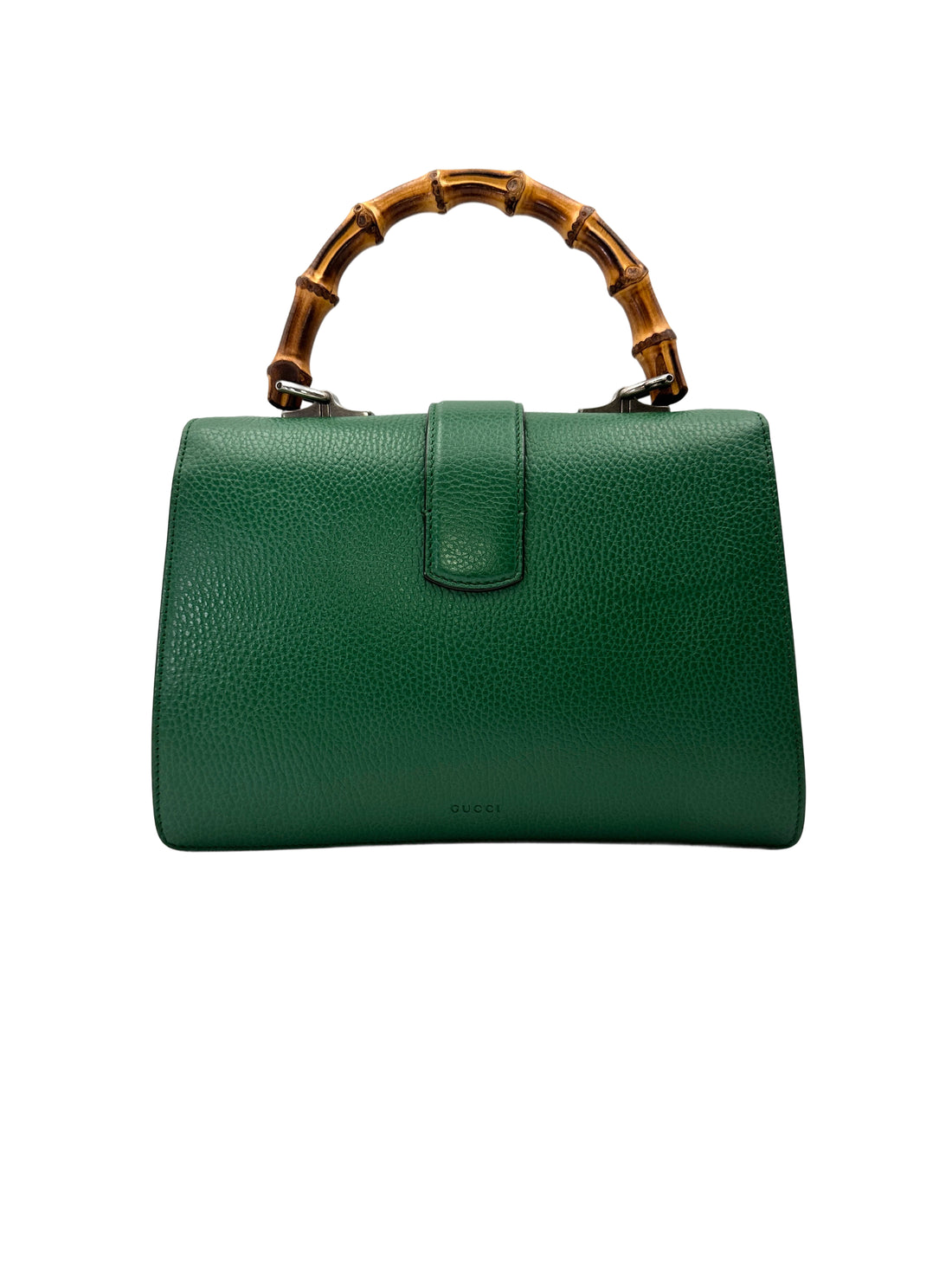 Gucci Dionysus Green Leather Bamboo Top Handle Bag GG1243