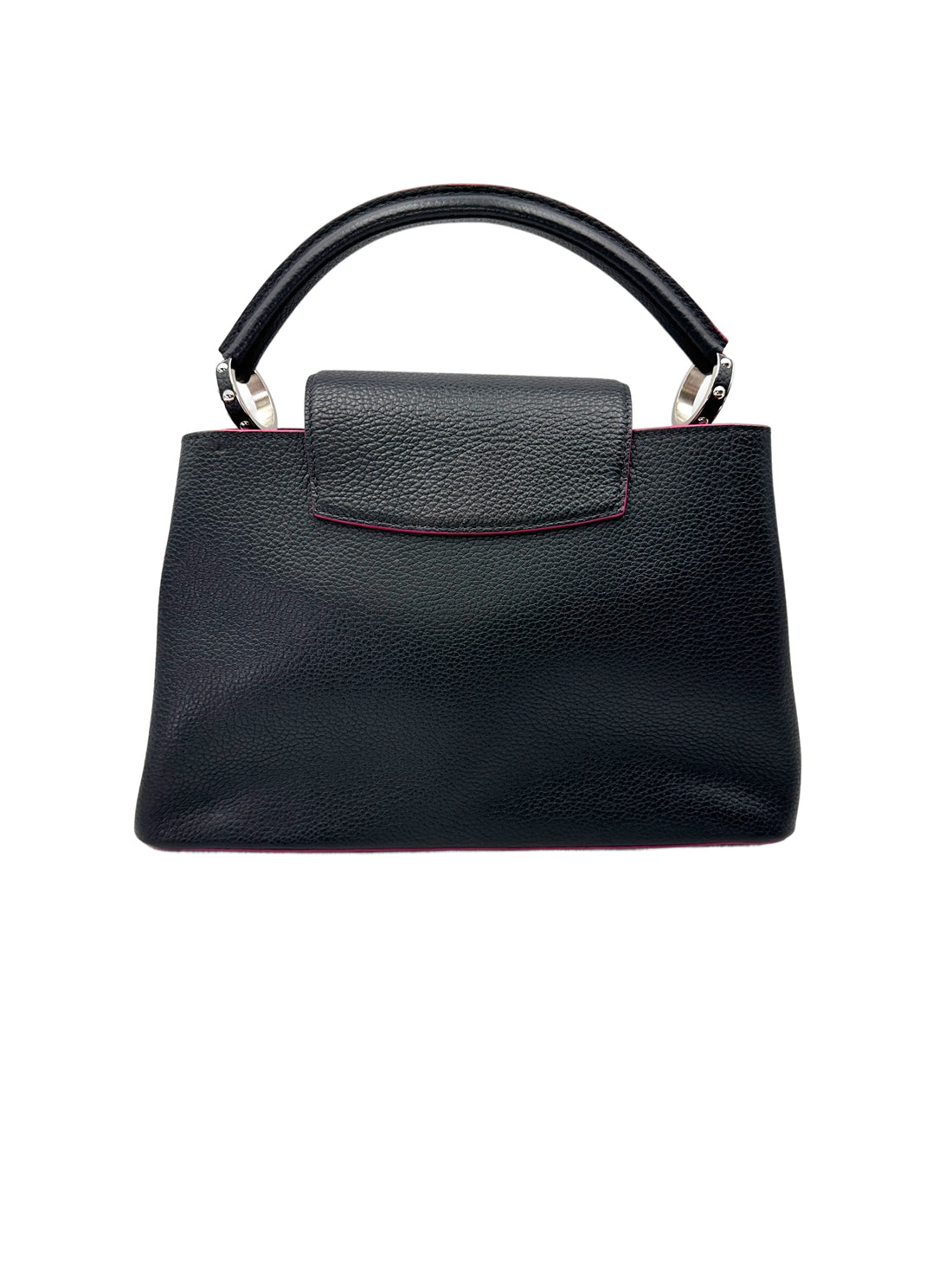 Louis Vuitton Capucines Black Leather Handle Bag LV2958