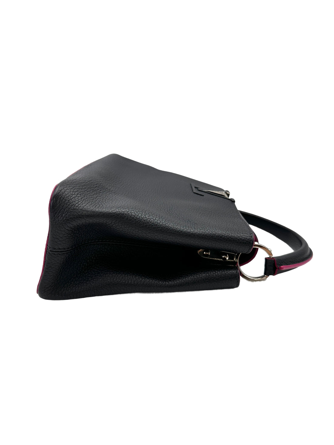 Louis Vuitton Capucines Black Leather Handle Bag LV2958