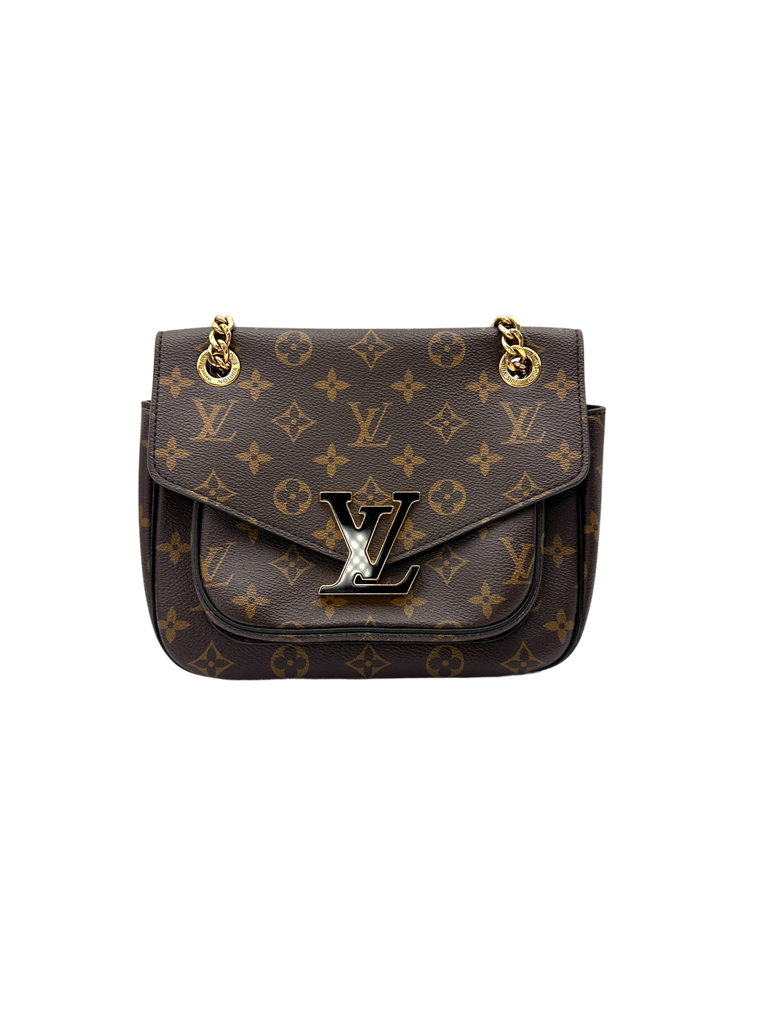 Louis Vuitton Passy Monogram Canvas Chain Shoulder Bag LV2962