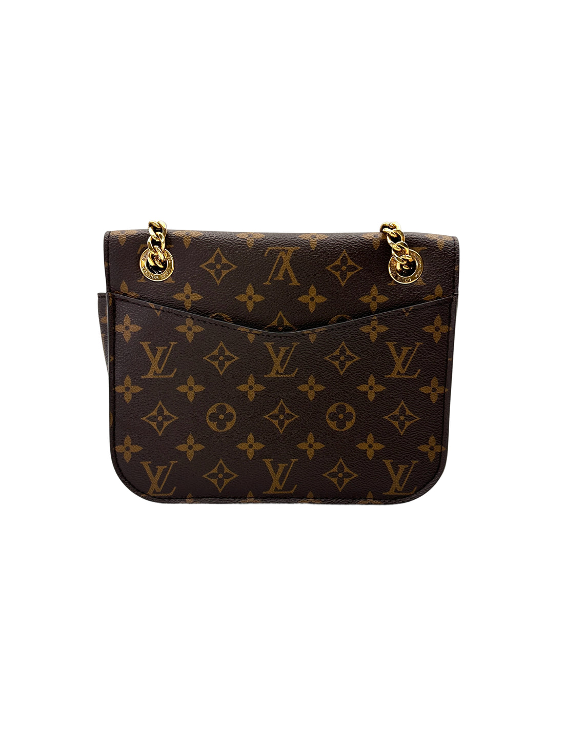 Louis Vuitton Passy Monogram Canvas Chain Shoulder Bag LV2962