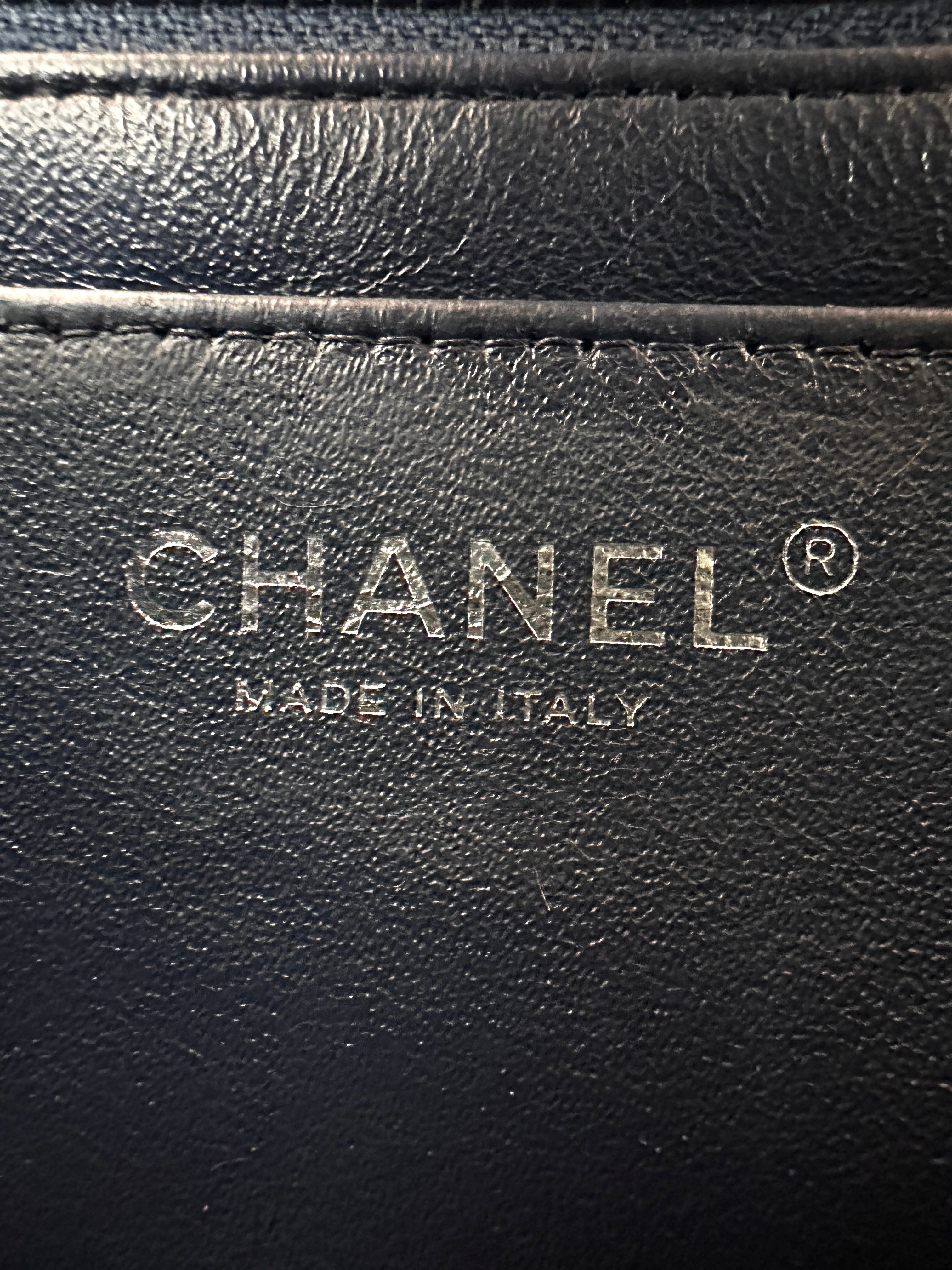Chanel Classic Flap Black Quilted Patent Leather Flap Bag With Silver Buckle(20***93) CC2117