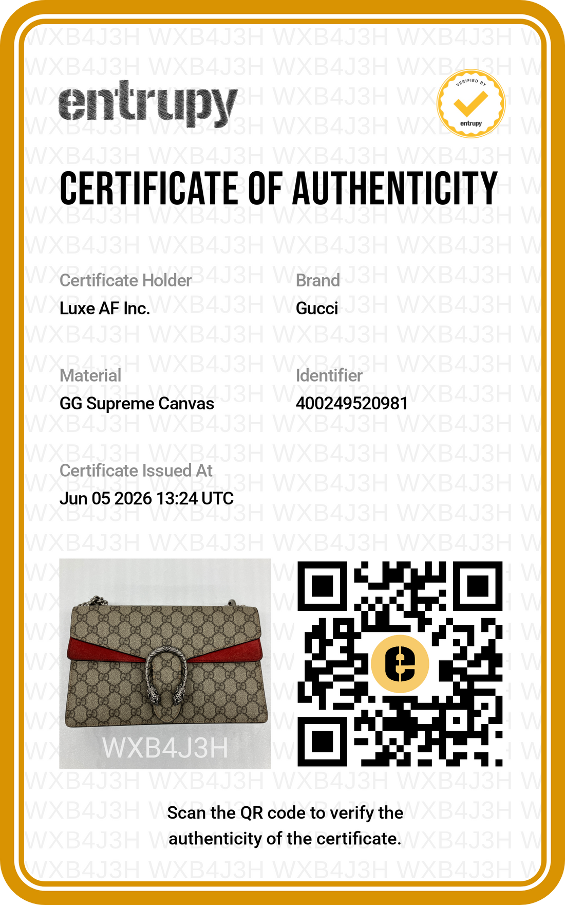 Gucci Dionysus GG Supreme Canvas Medium Size Shoulder Bag With Red Tirm GG1210