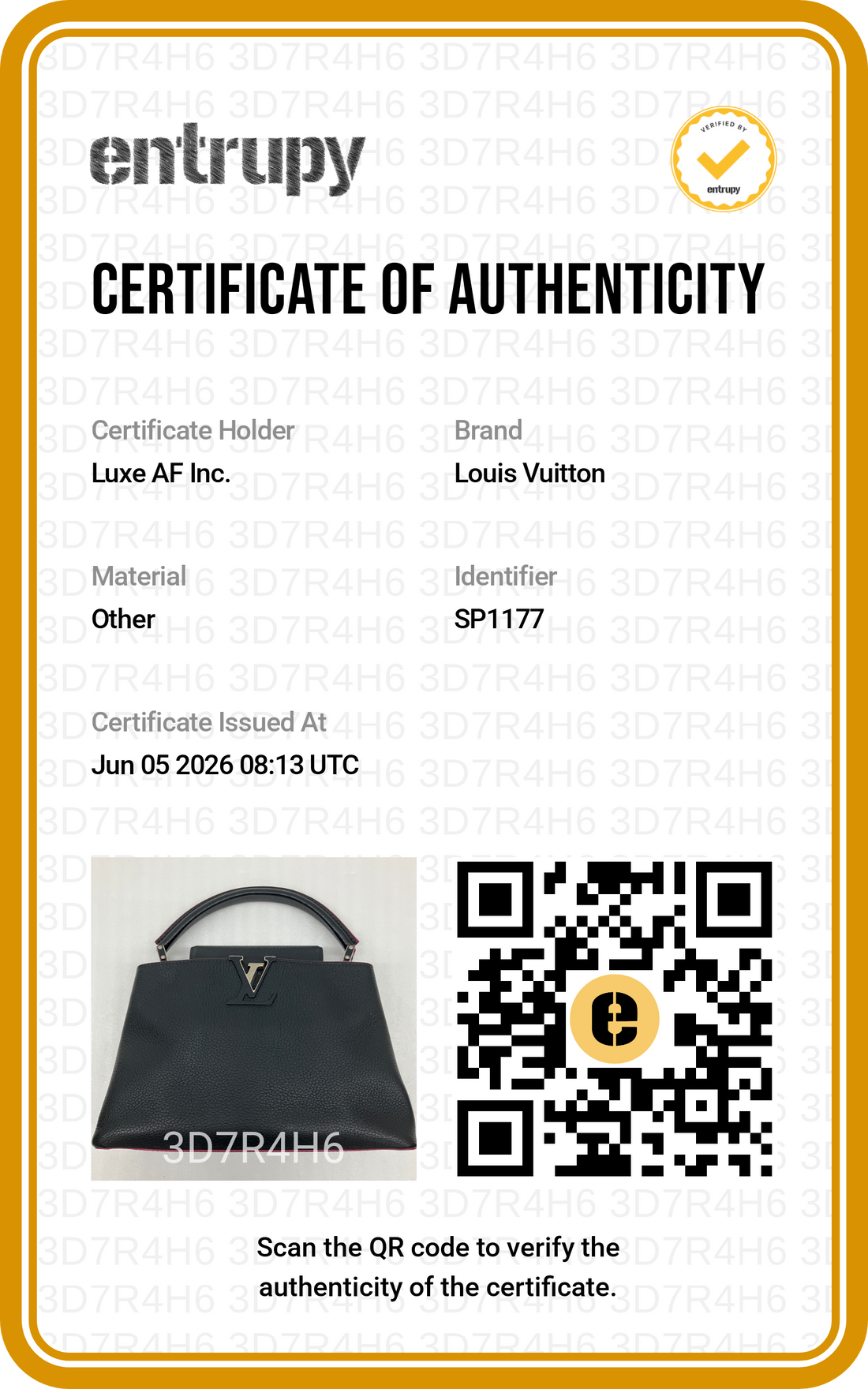 Louis Vuitton Capucines Black Leather Handle Bag LV2958