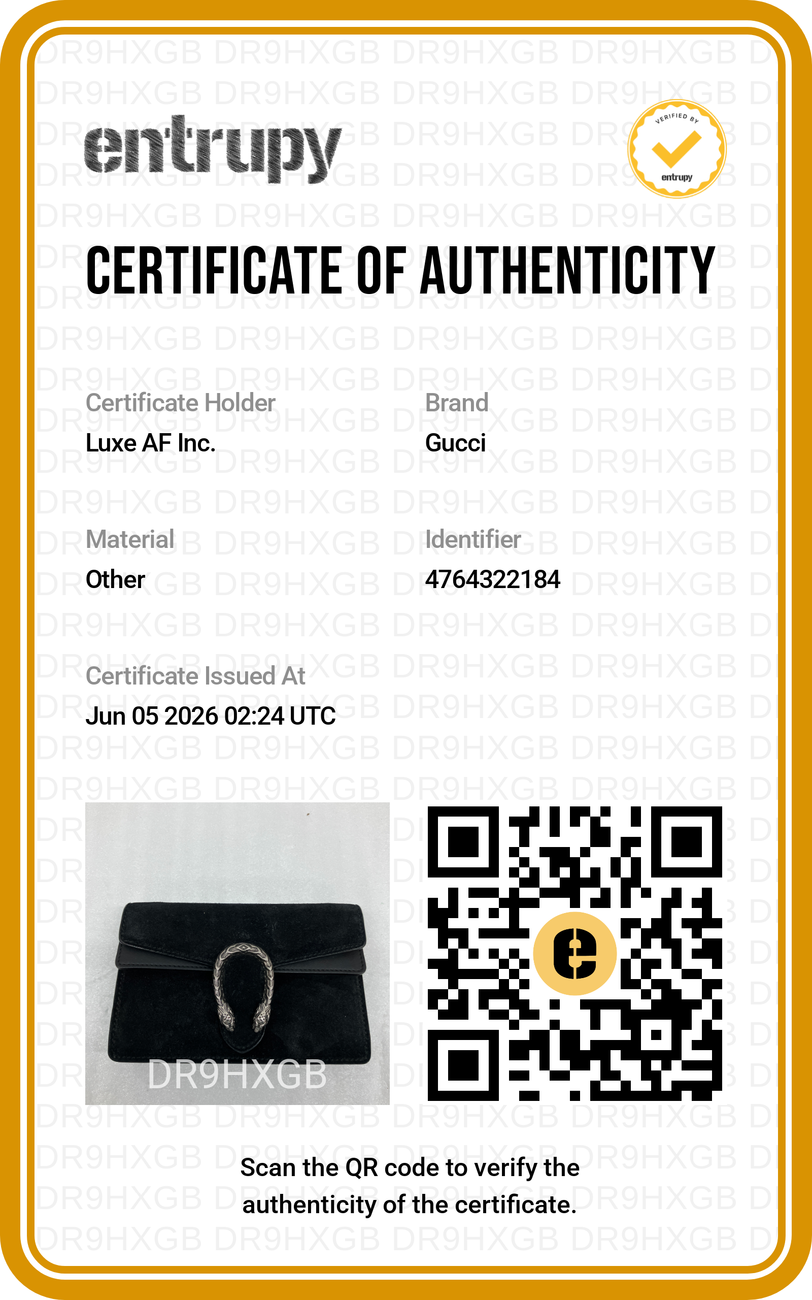 Gucci Dionysus Black Velvet Shoulder Bag GG1224