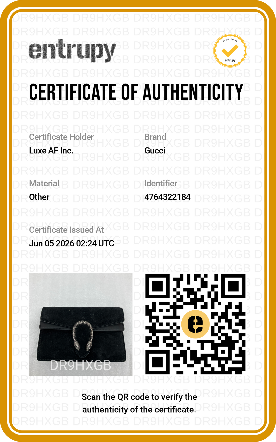 Gucci Dionysus Black Velvet Shoulder Bag GG1224