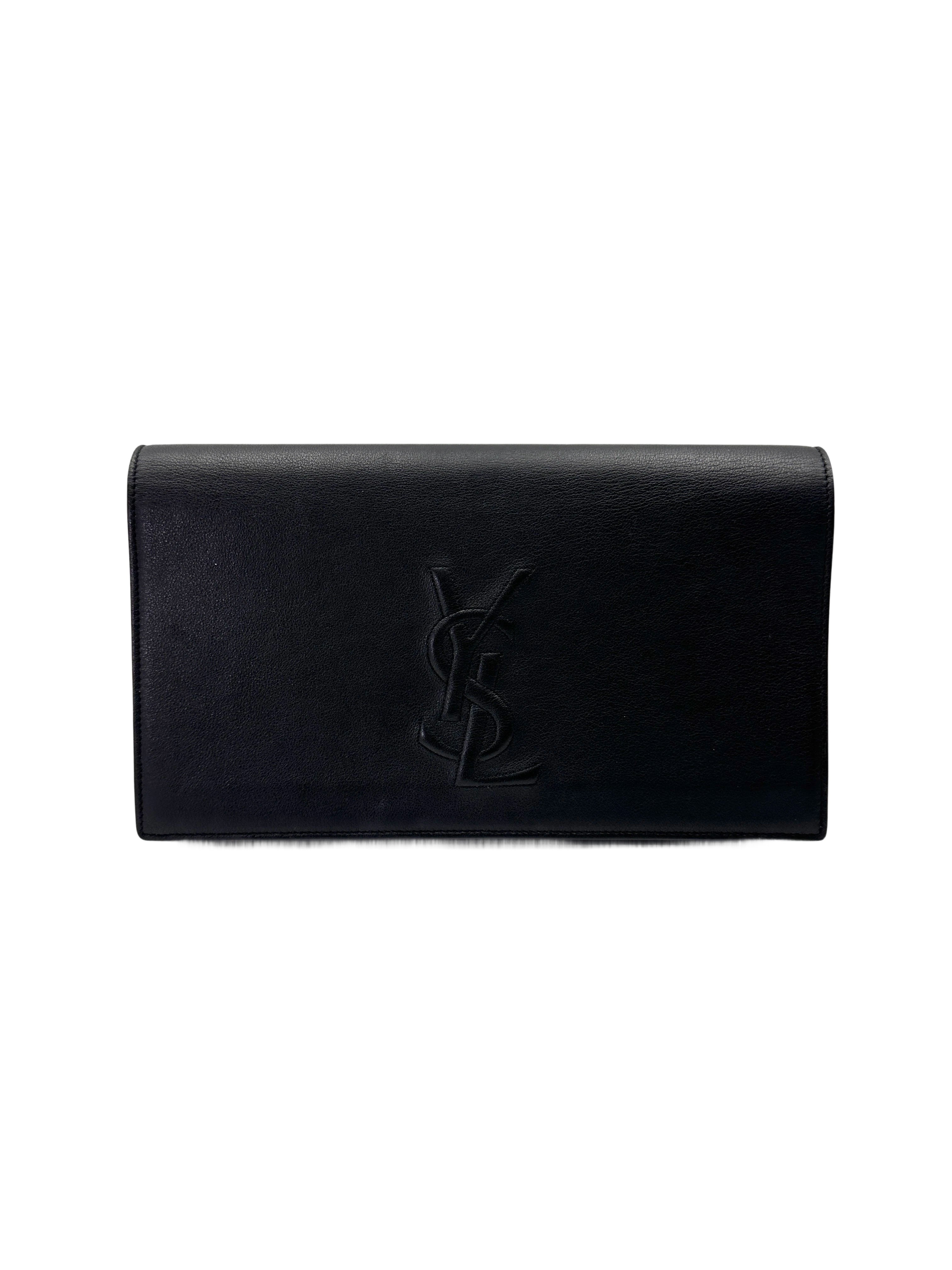 Saint Laurent Belle de Jour Black Leather Pouch SL251