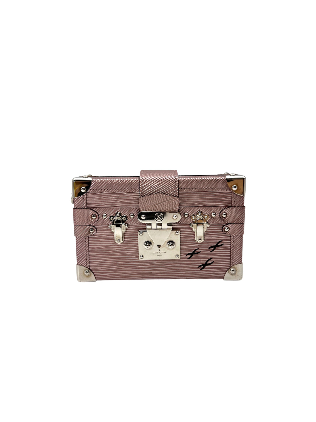 Louis Vuitton Petite Malle Pink Epi Leather Shoulder Bag LV2965