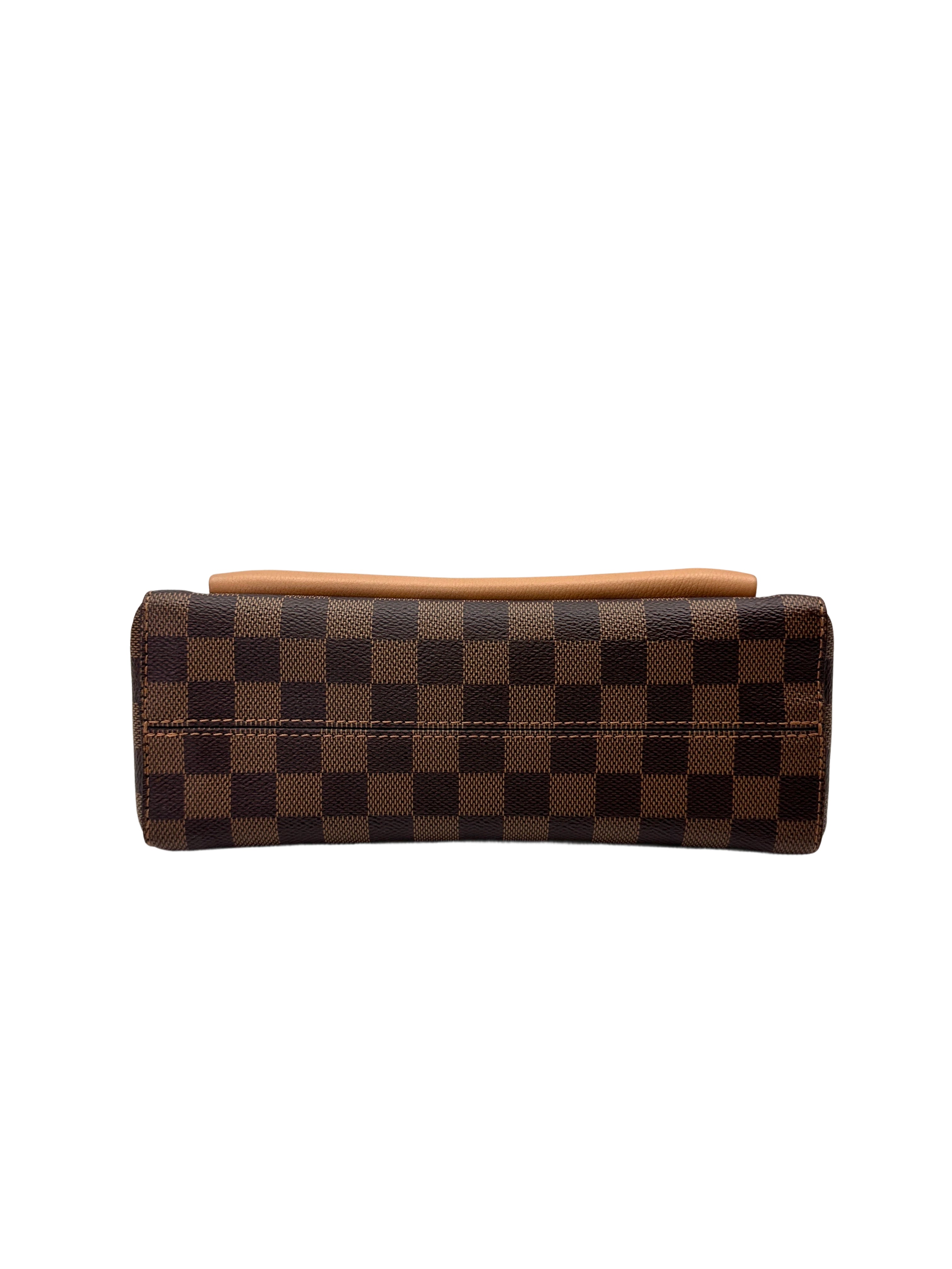 Louis Vuitton Vavin Damier Ebene & Brown Leather Canvas Wallet On Chain LV2967