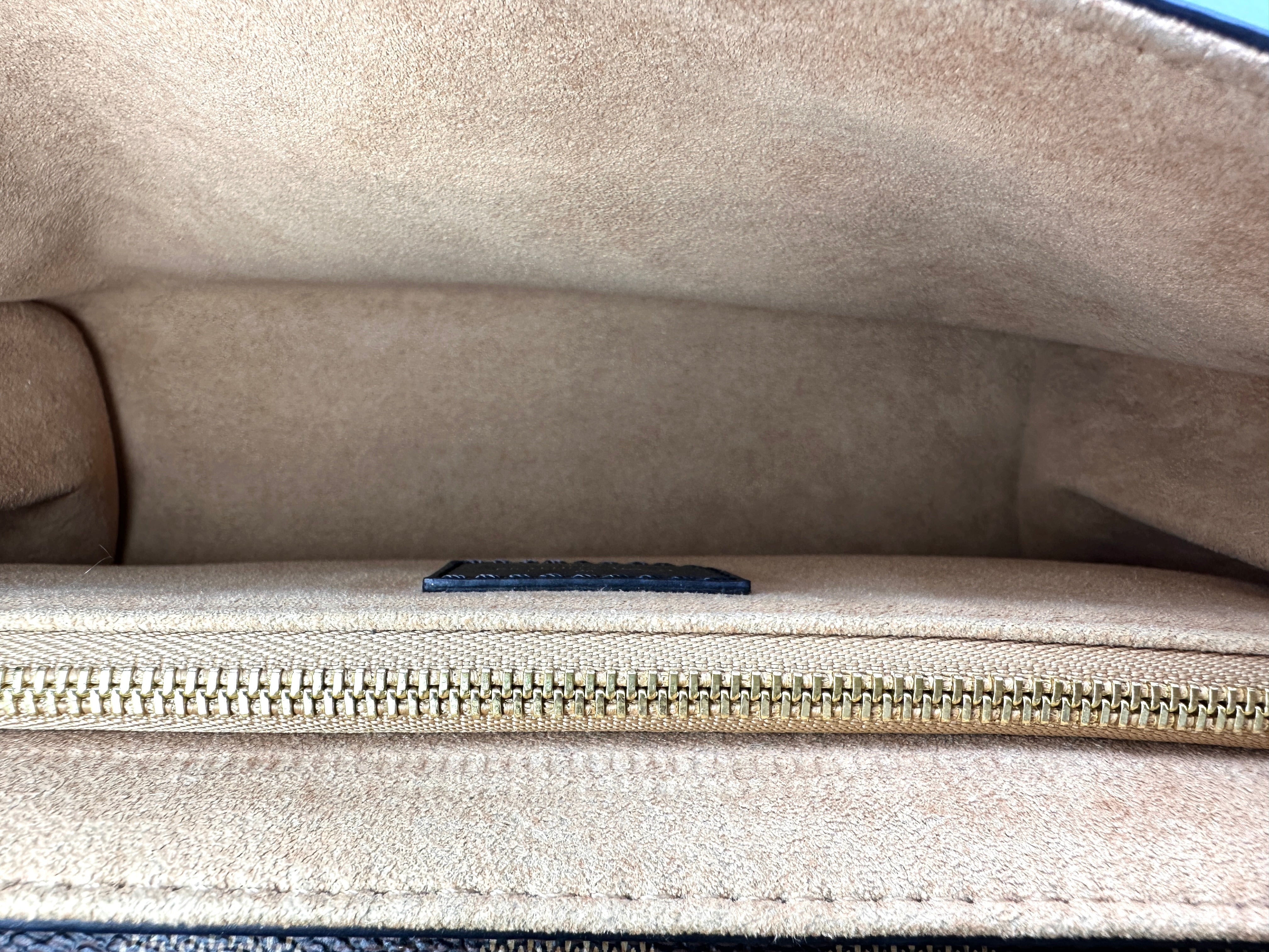 Louis Vuitton Vavin Damier Ebene & Brown Leather Canvas Wallet On Chain LV2967