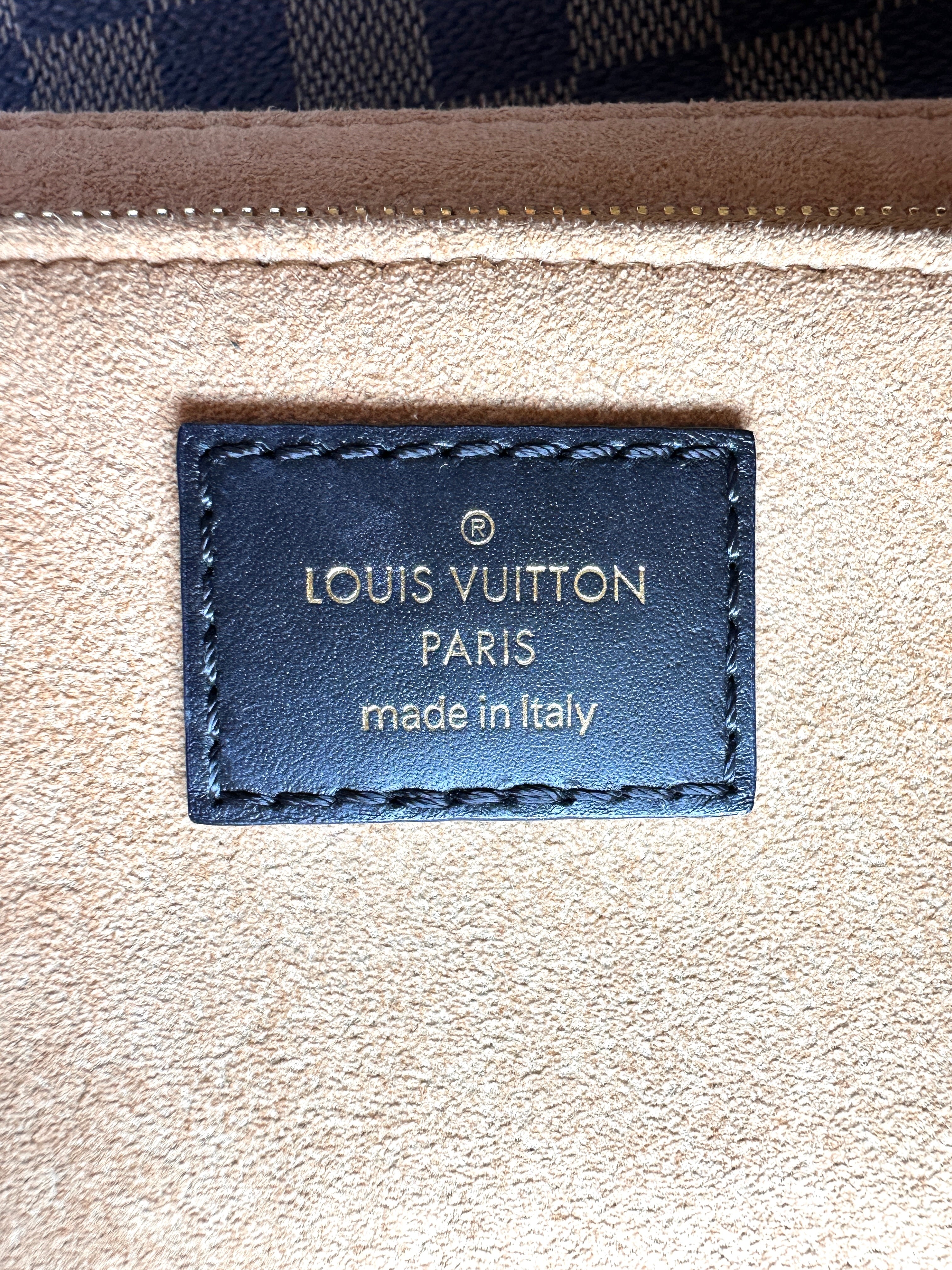 Louis Vuitton Vavin Damier Ebene & Brown Leather Canvas Wallet On Chain LV2967