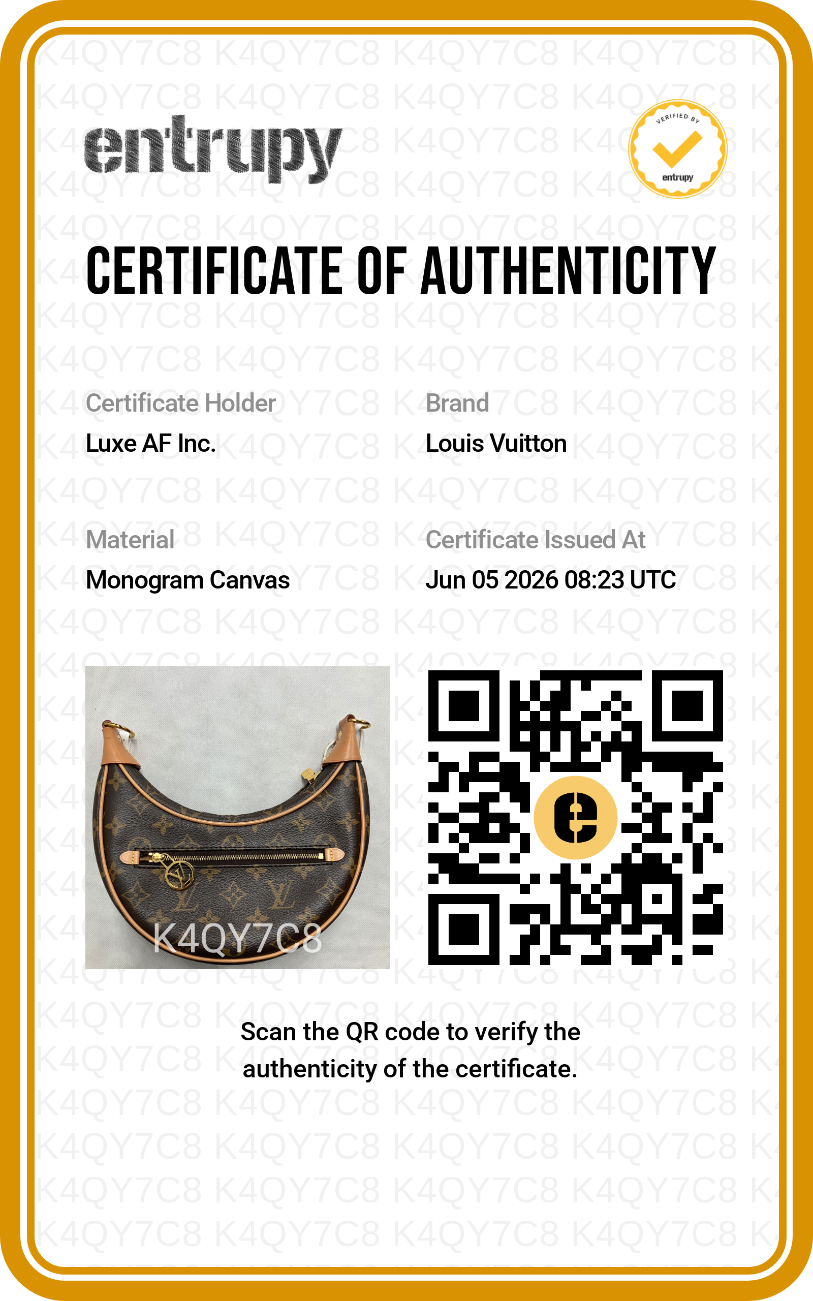 Louis Vuitton Loop Monogram Canvas Shoulder Bag LV2963