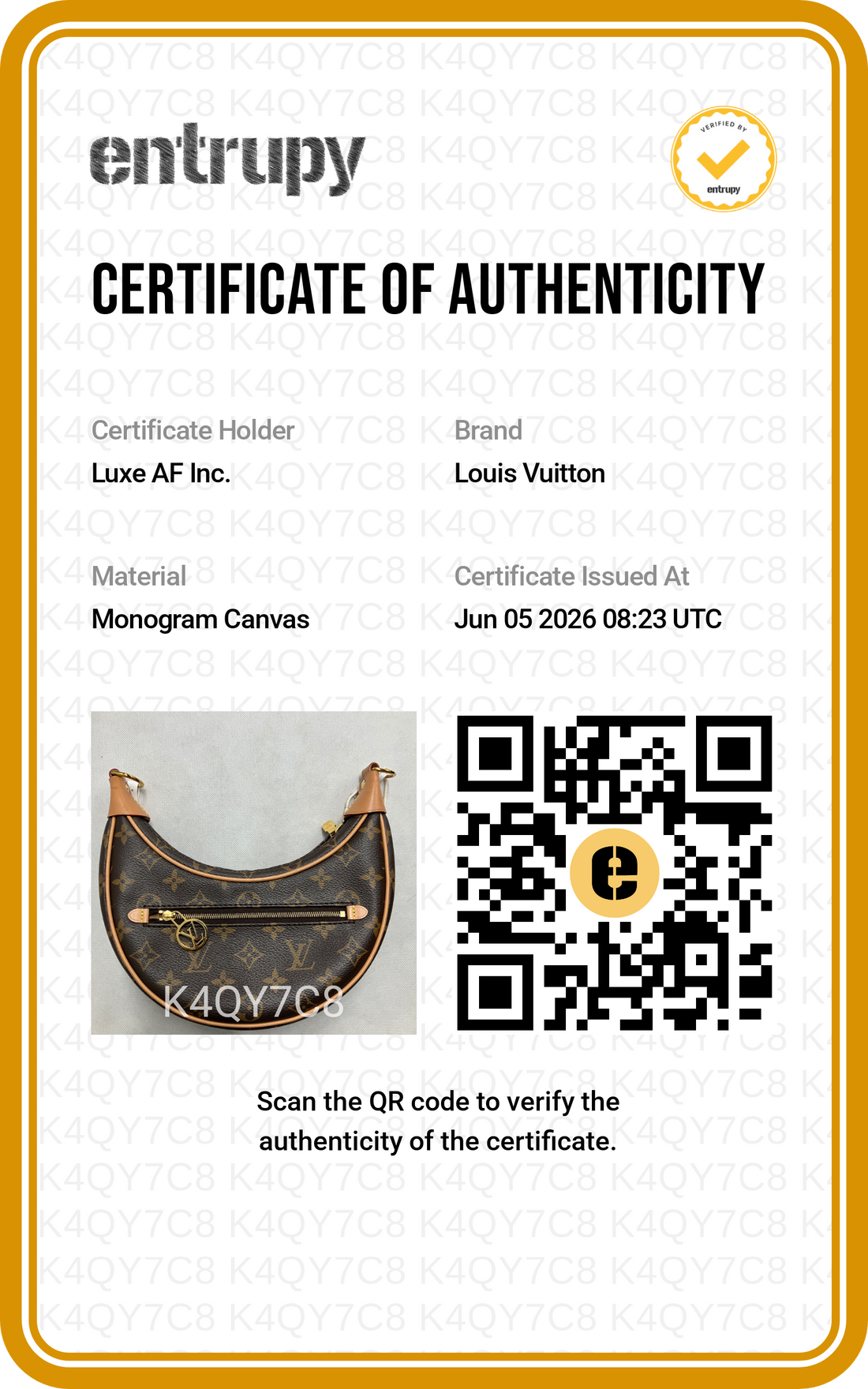 Louis Vuitton Loop Monogram Canvas Shoulder Bag LV2963
