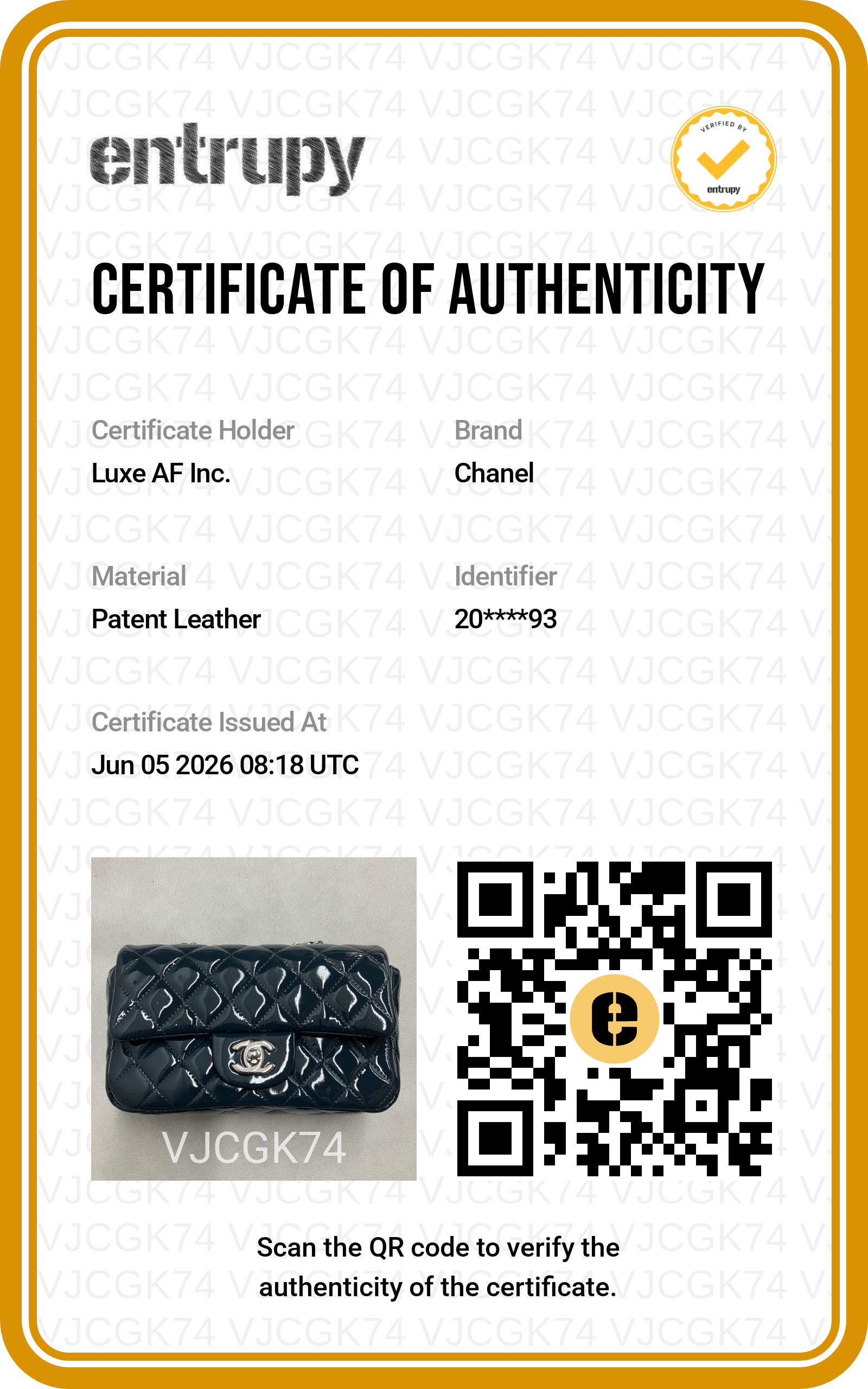 Chanel Classic Flap Black Quilted Patent Leather Flap Bag With Silver Buckle(20***93) CC2117
