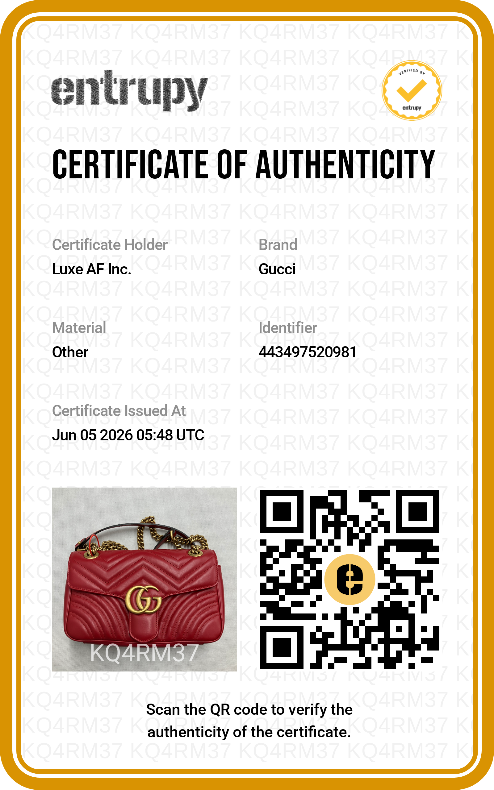 Gucci GG Marmont Red Matelasse Leather Medium Size Shoulder Bag GG1240