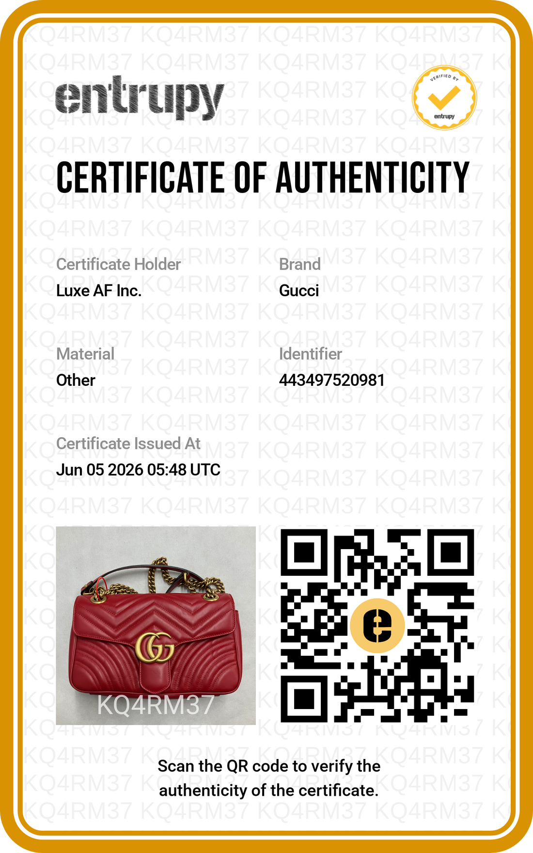 Gucci GG Marmont Red Matelasse Leather Medium Size Shoulder Bag GG1240