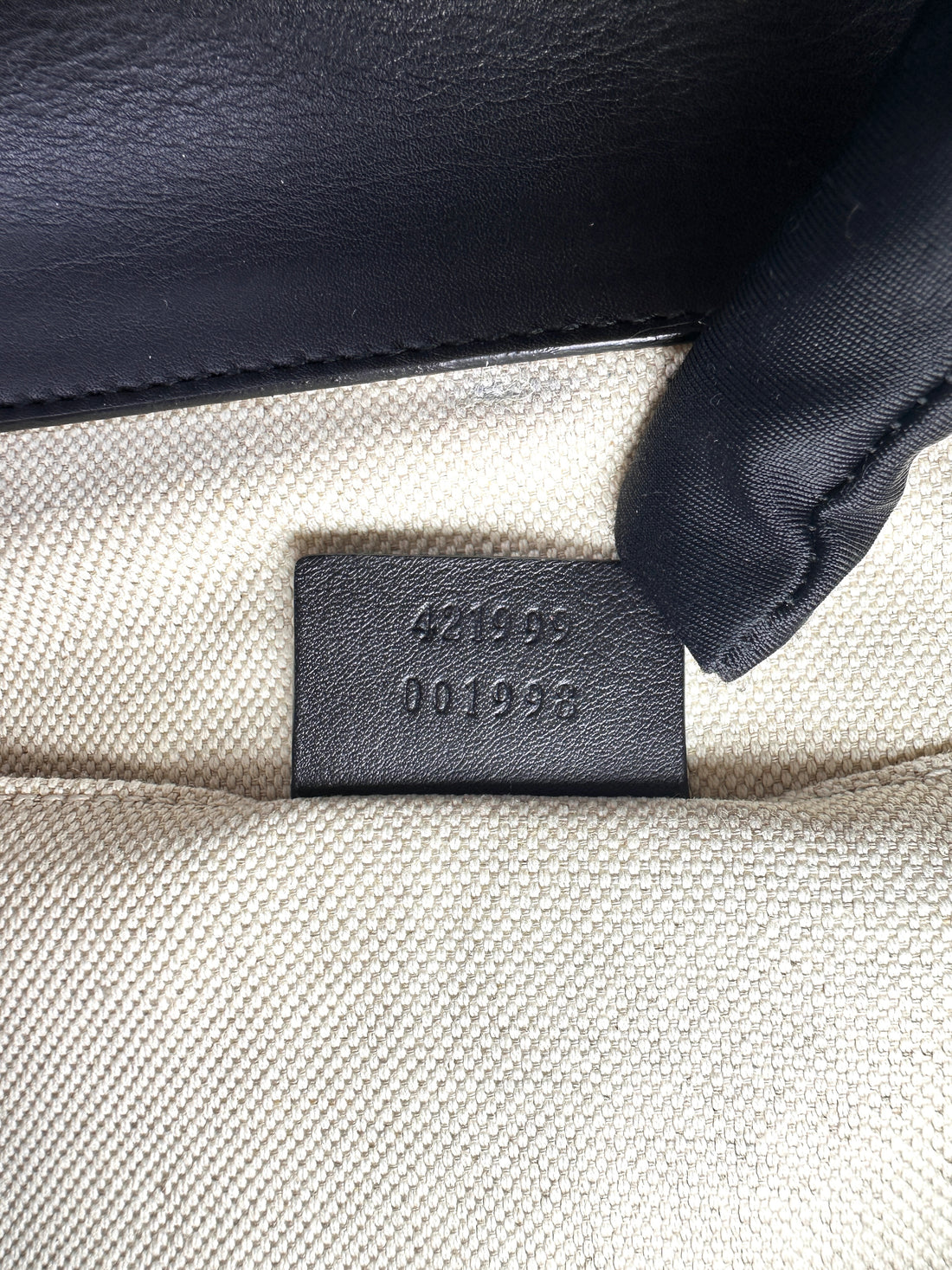 Gucci Dionysus Black Leather Bamboo Large Size Top Handle Bag GG1263