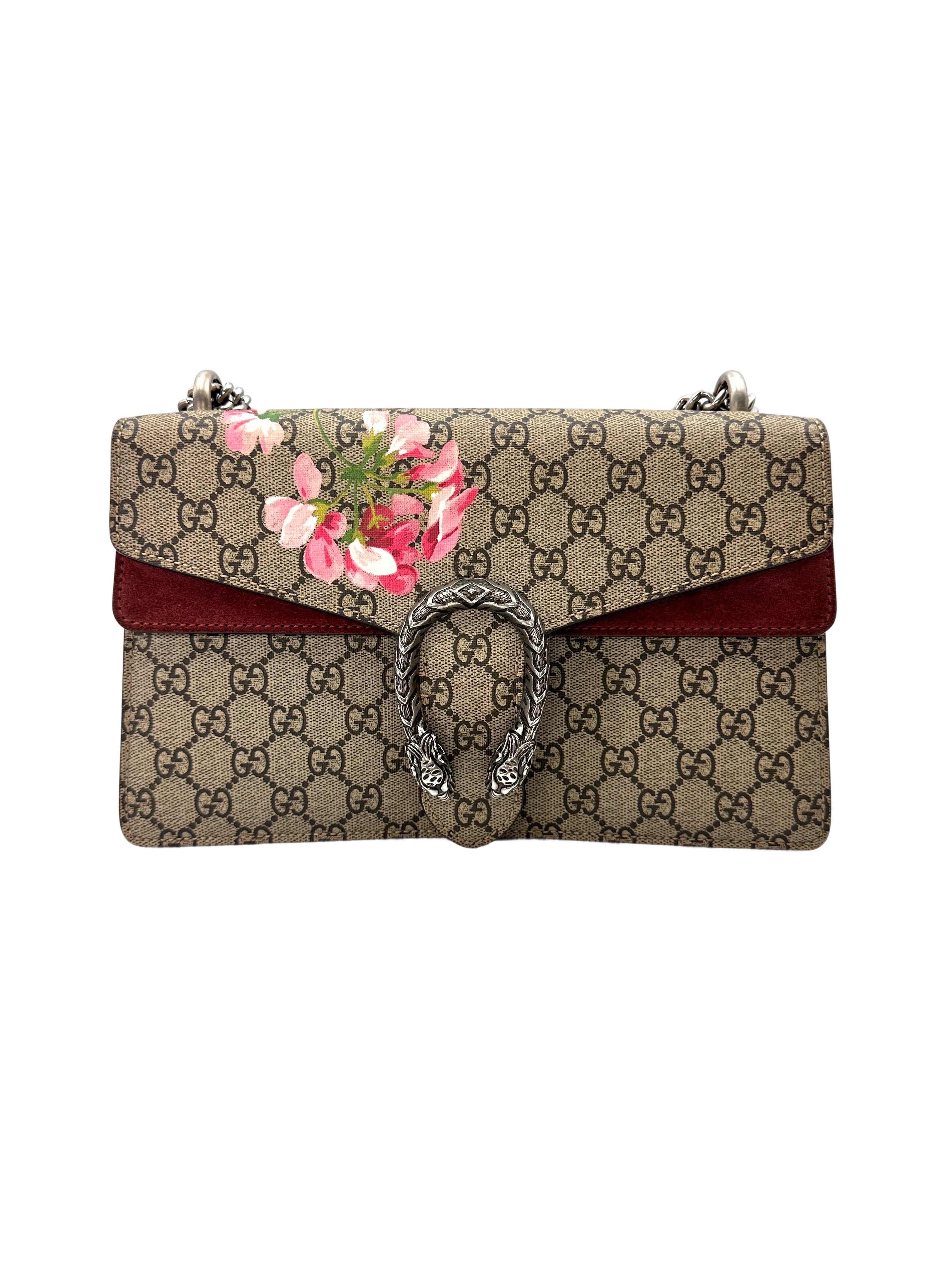 Gucci Dionysus GG Blooms Canvas Medium Size Shoulder Bag GG1257