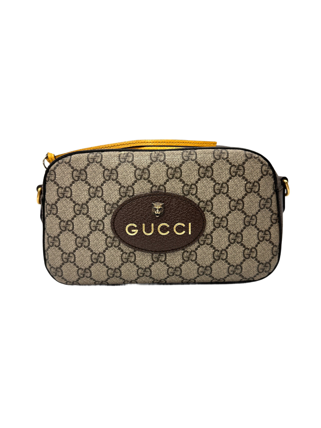 Gucci GG Supreme Canvas Camera Bag With Tiger Head GG1259