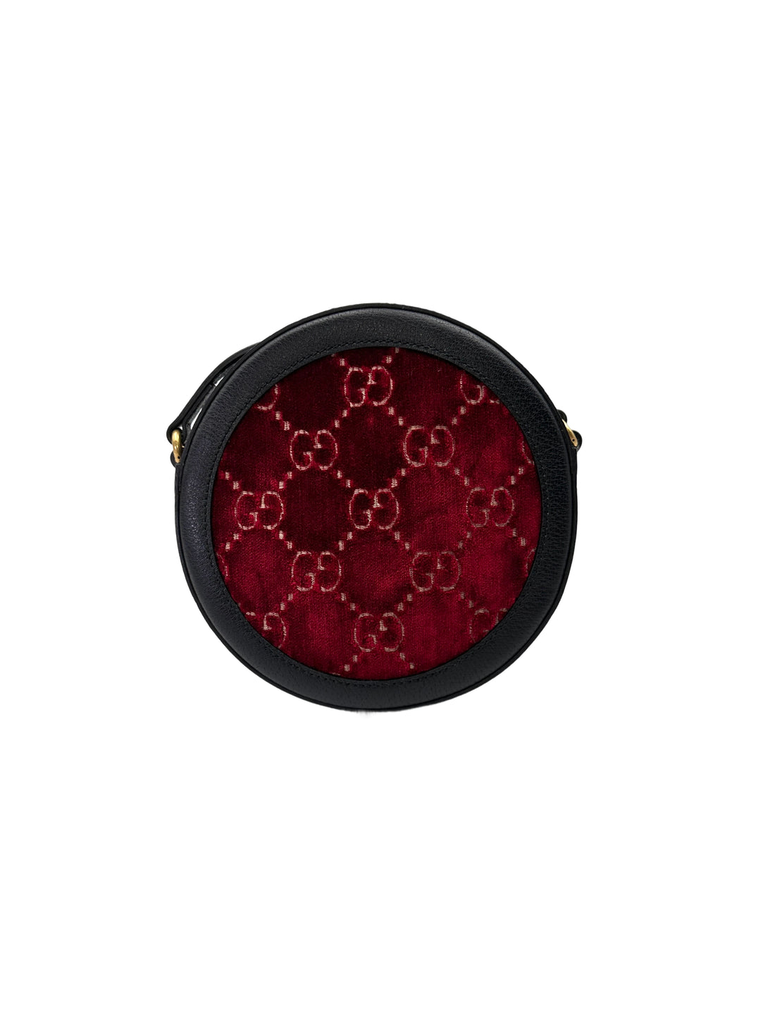 Gucci GG Marmont Red Velvet Round Clutch GG1260