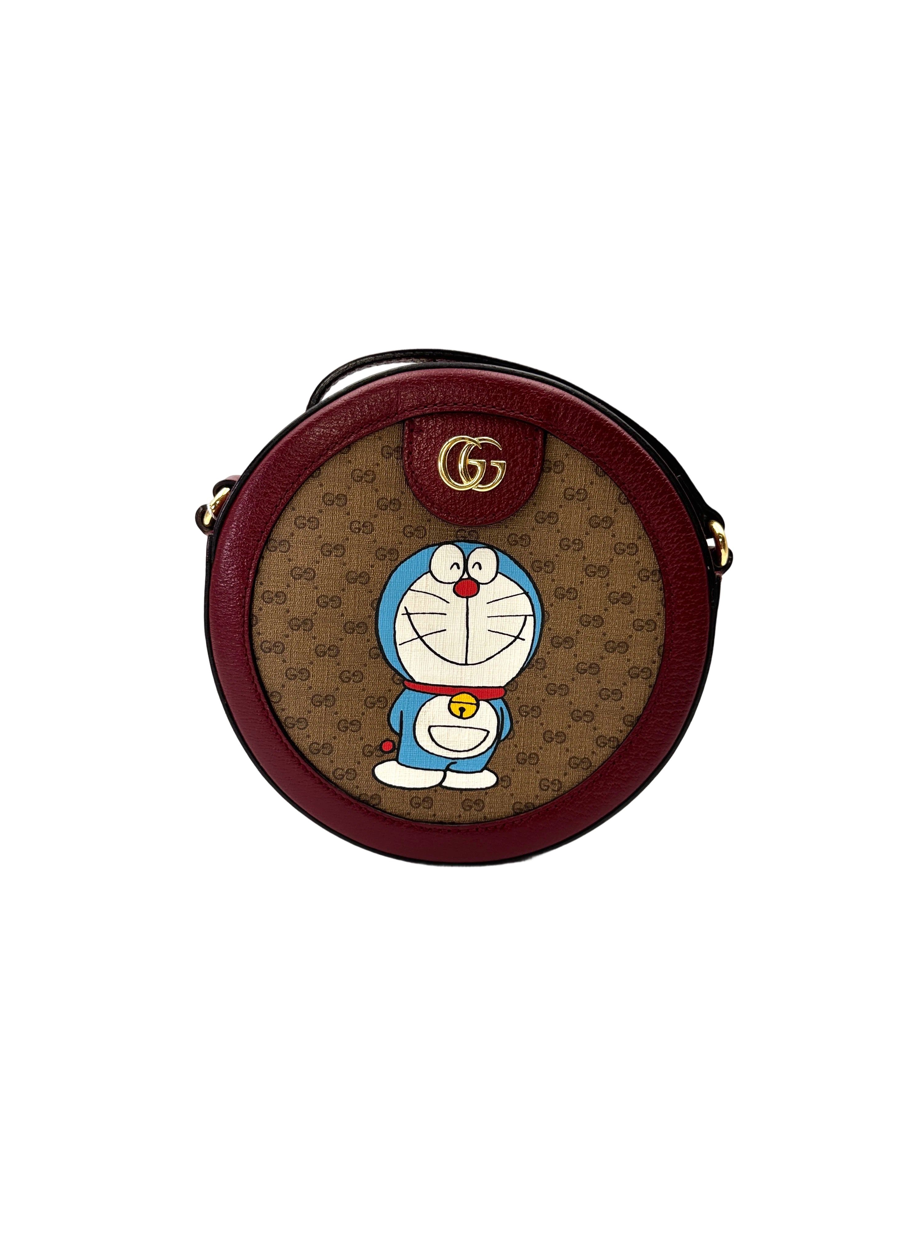 Gucci x Doraemon GG Supreme Canvas Round Clutch GG1261