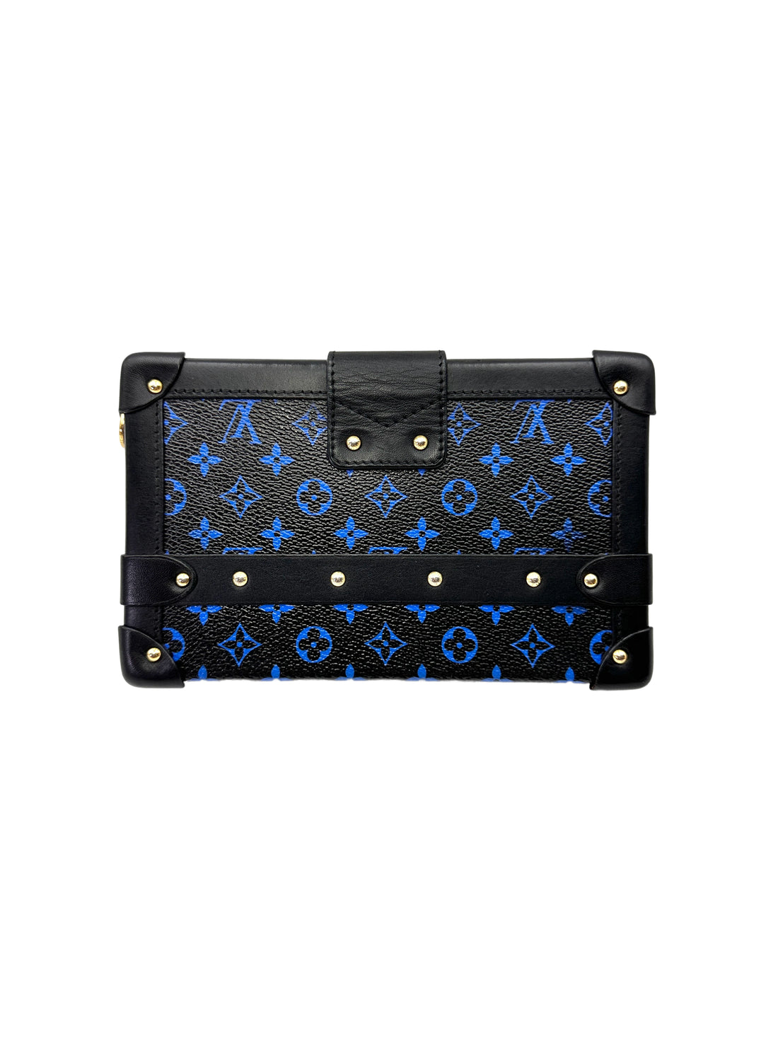 Louis Vuitton Petite Malle Blue Monogram Denim Shoulder Bag LV2971