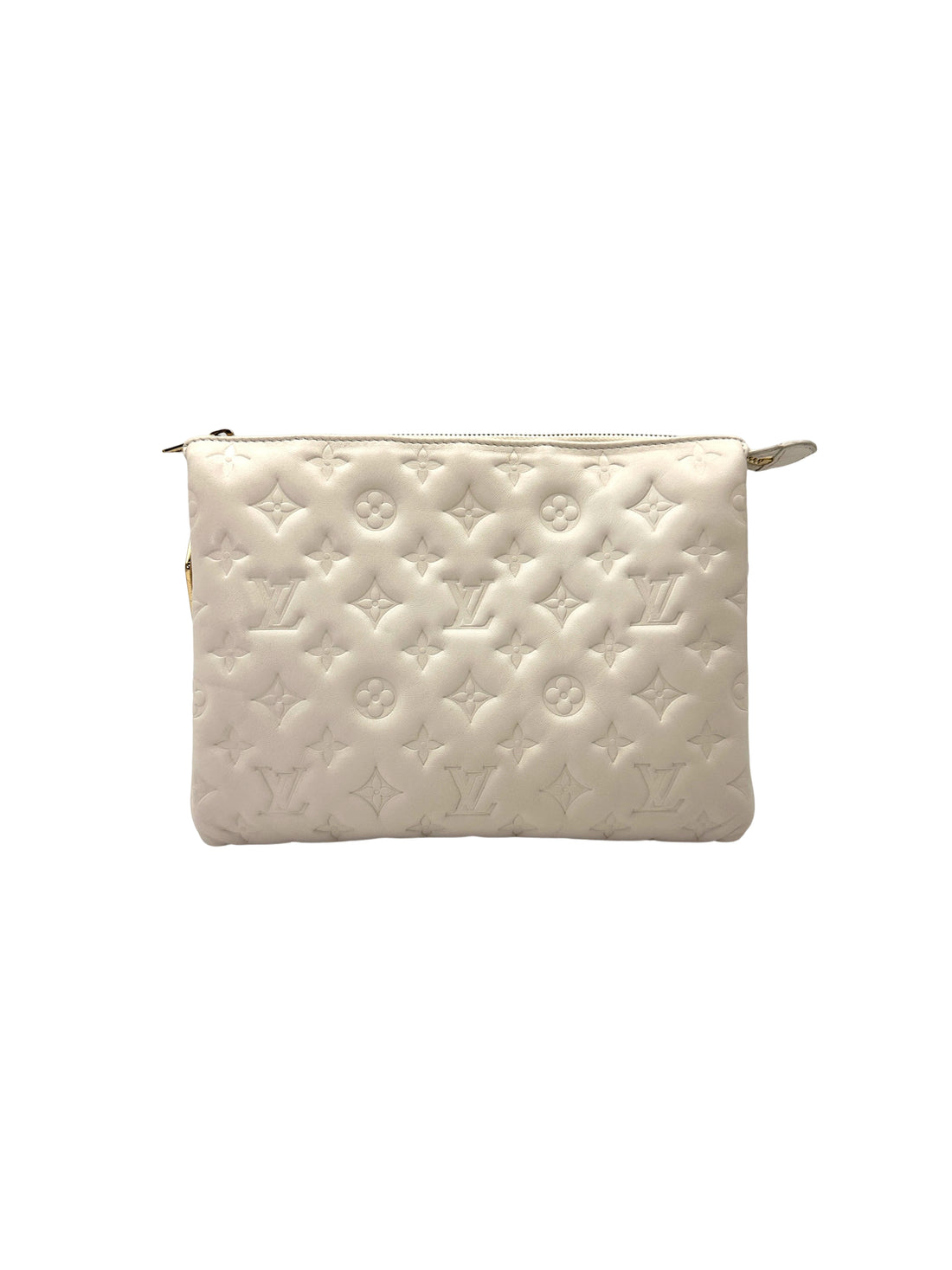 Louis Vuitton Coussin White Monogram Embossed Leather Shoulder Bag LV2972