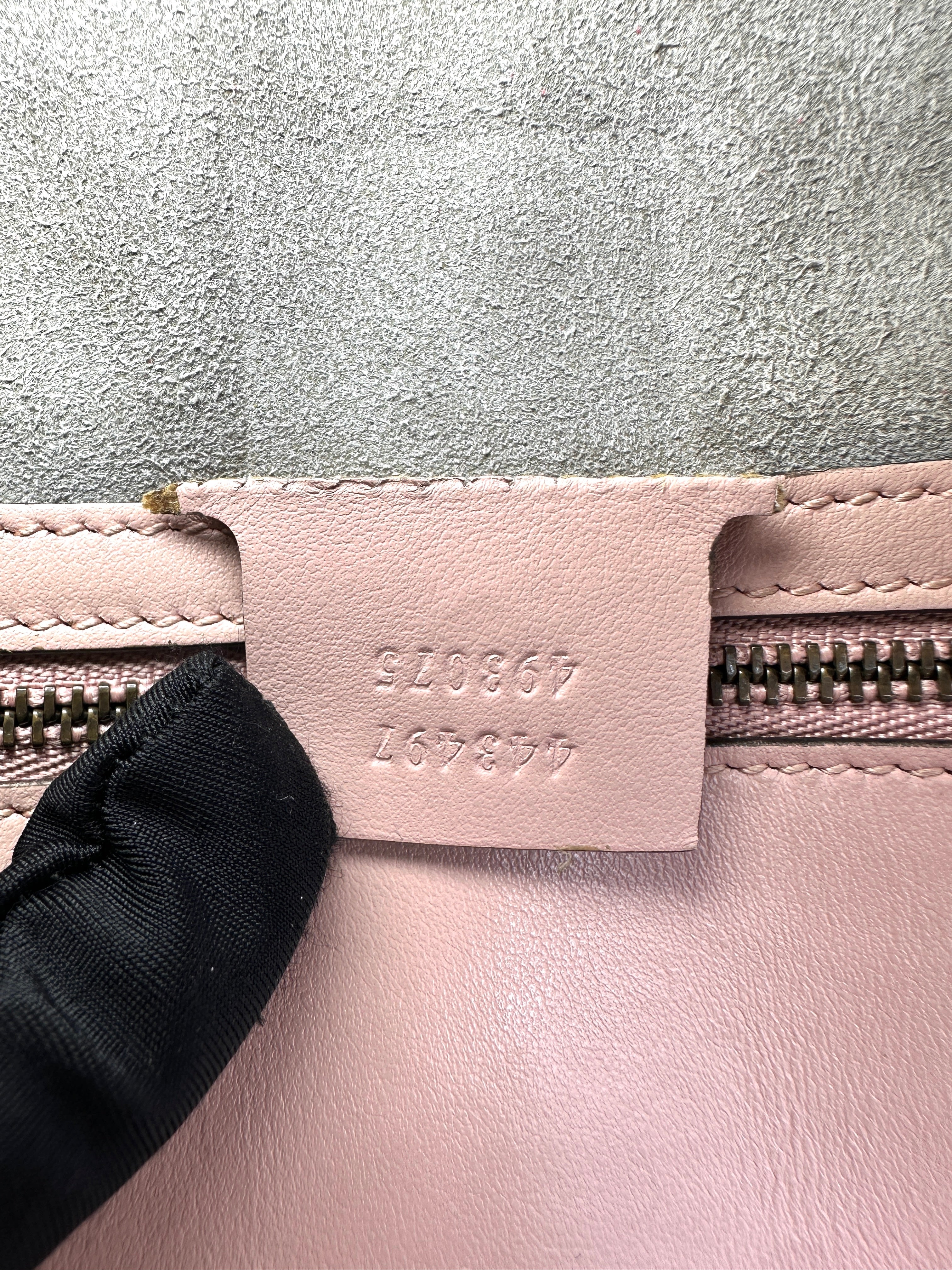 Gucci GG Marmont Pink Matelasse Leather Shoulder Bag GG1267