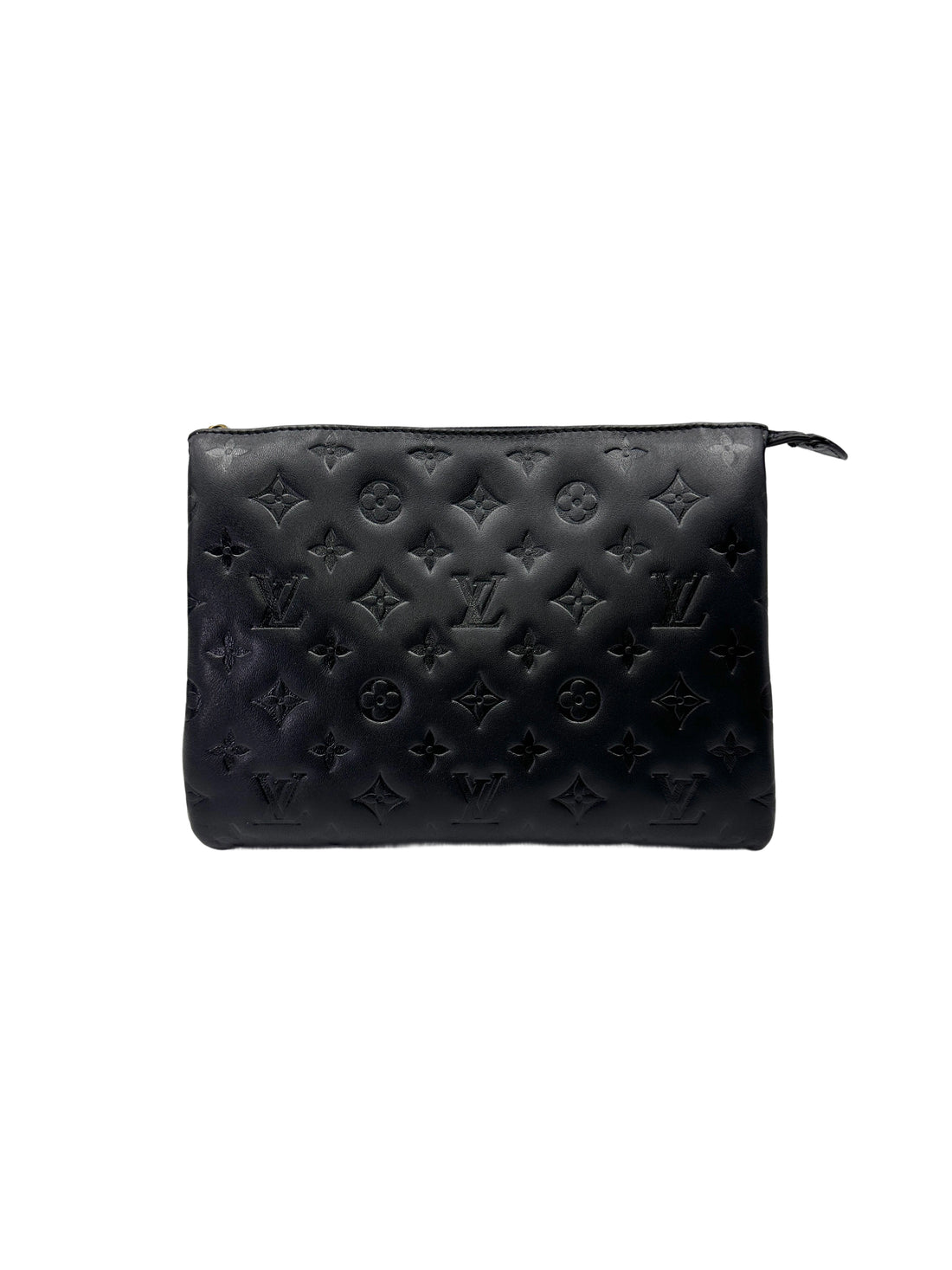 Louis Vuitton Coussin Black Monogram Embossed Leather Shoulder Bag LV2973