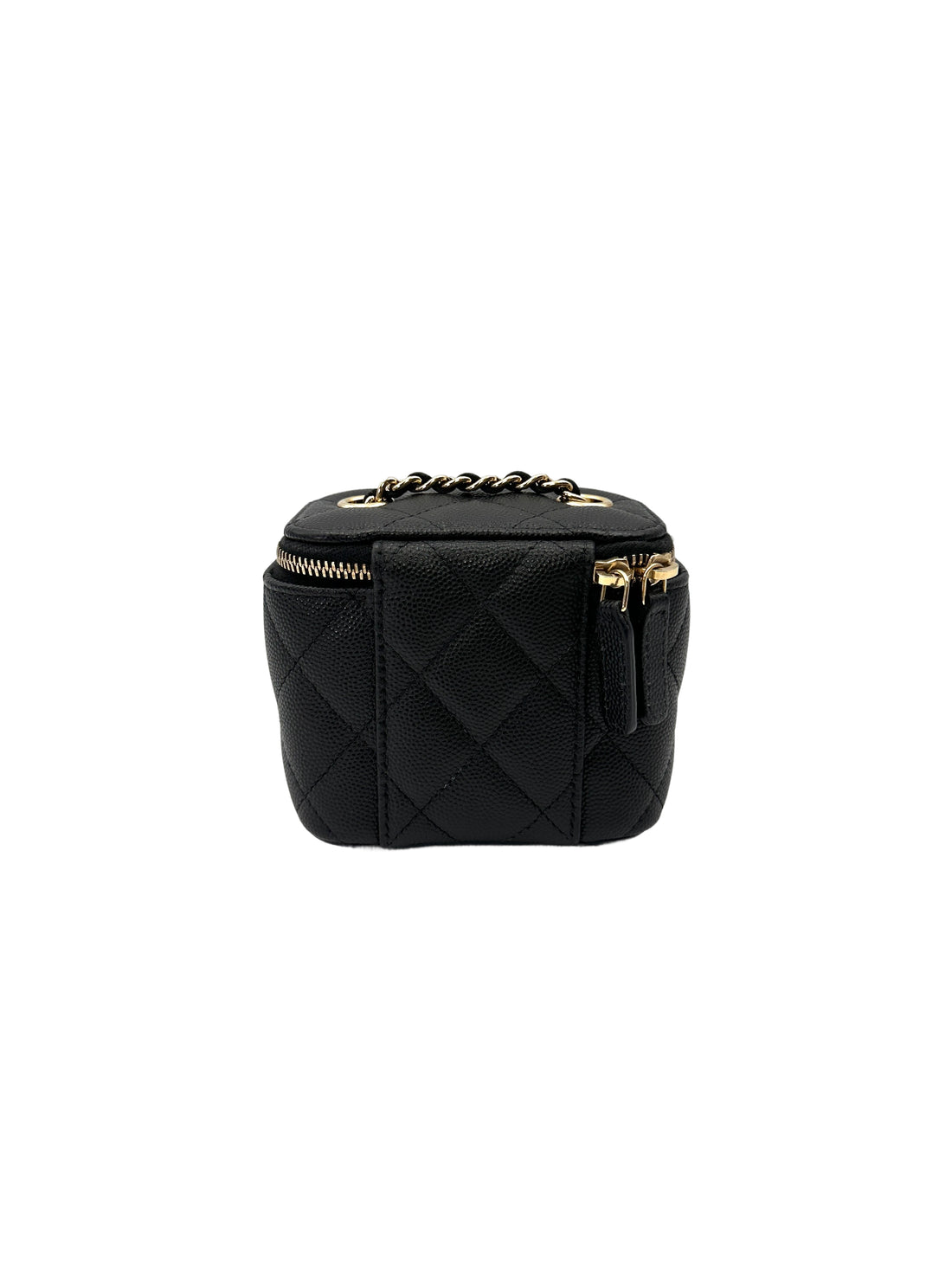 Chanel Black Quilted Leather Vanity Case(31***95) CC2120
