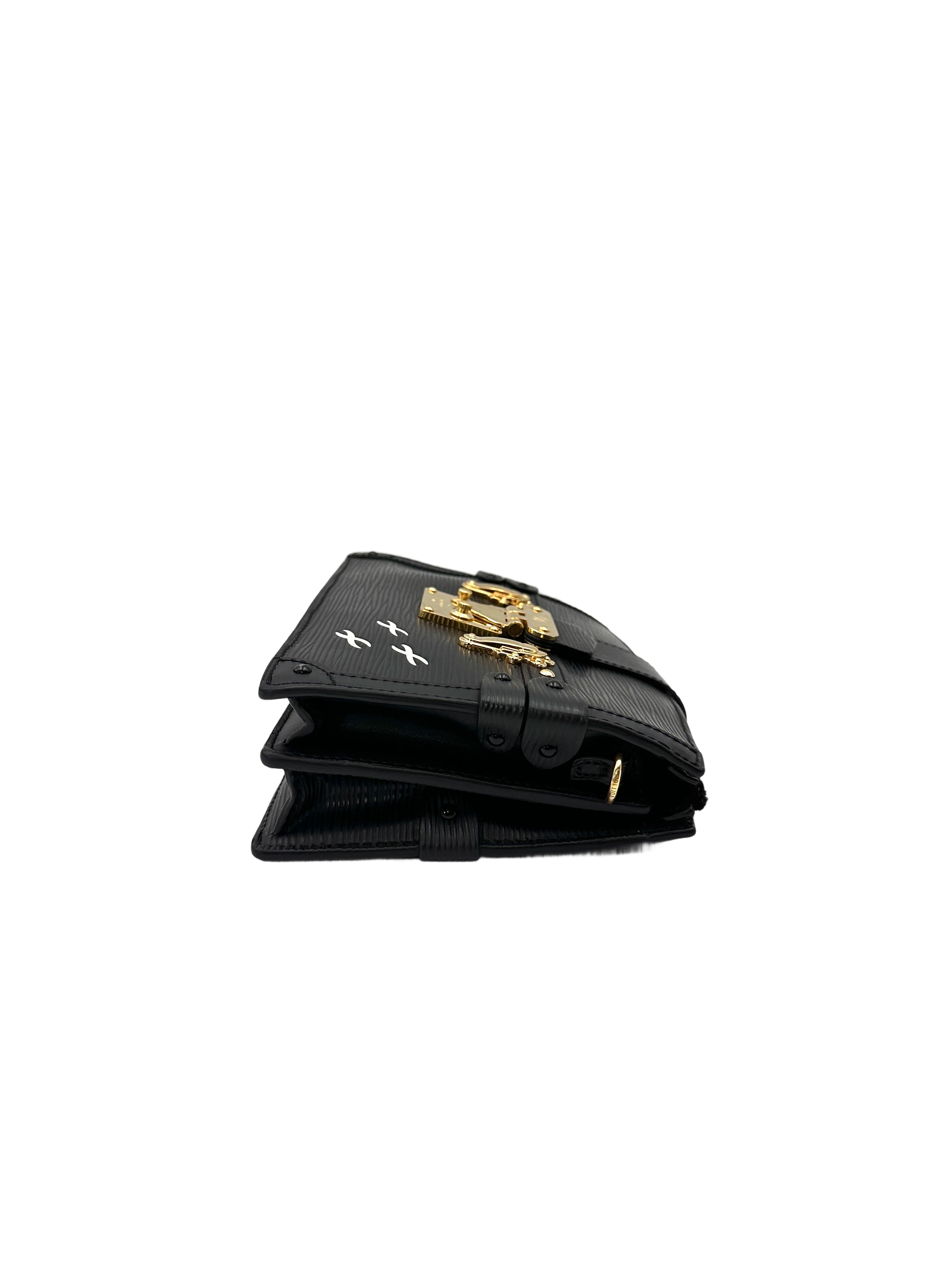 Louis Vuitton Trunk Clutch Black Epi Leather Bag LV2974